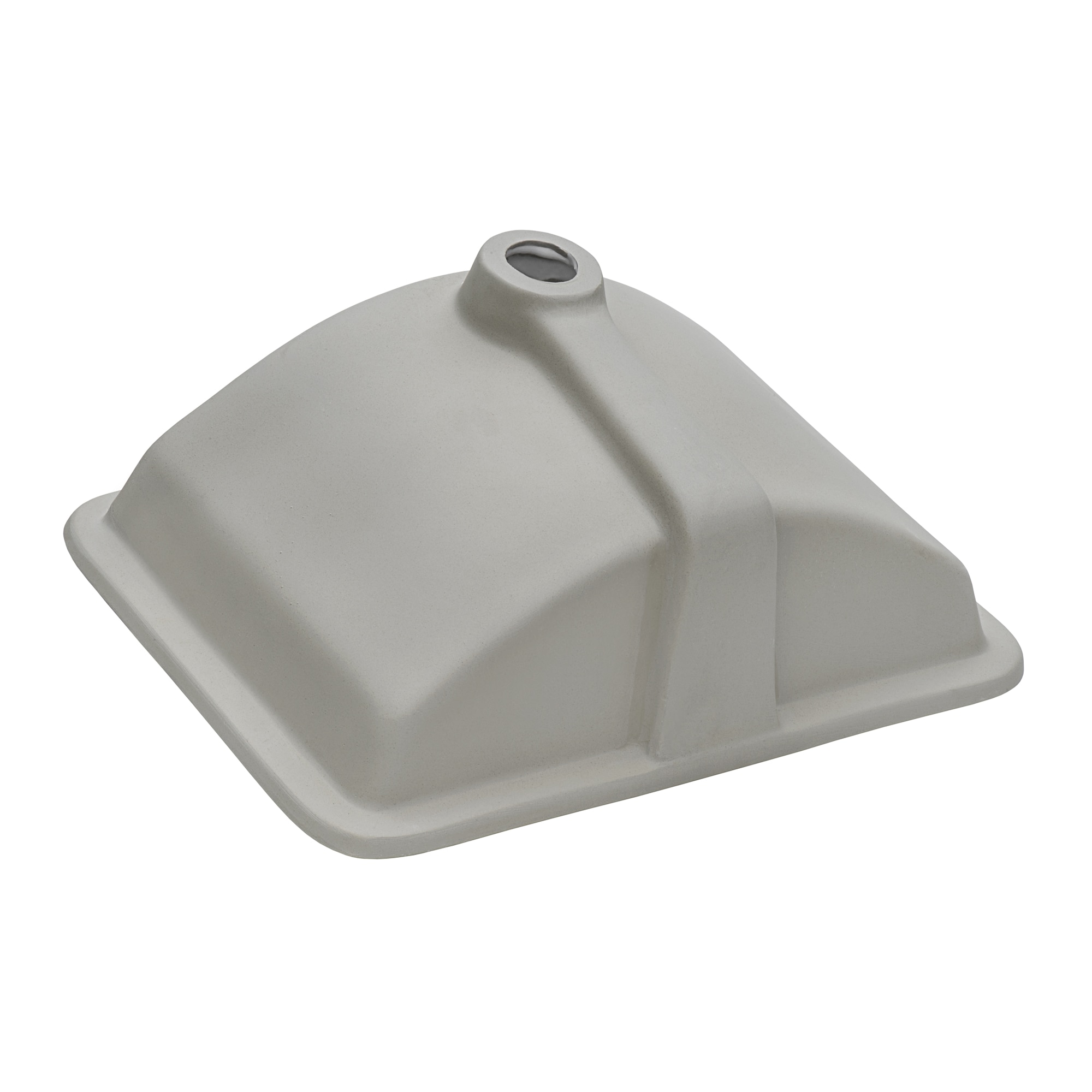 White Rectangular Ceramic Undermount Bathroom Sink with Overflow