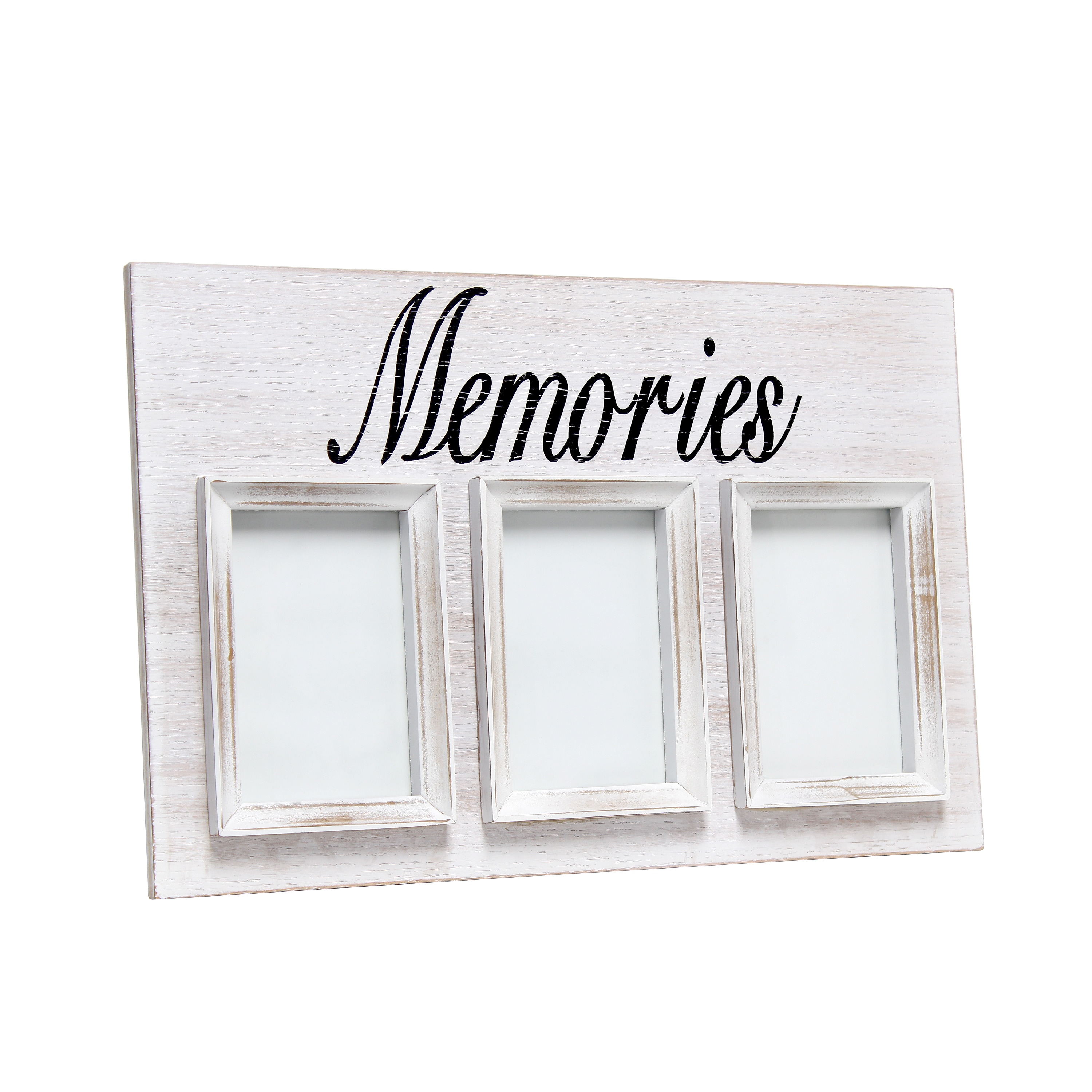 Elegant Designs HG2002-WMS White Wash Wood ( 4-in x 6-in ) Picture frame