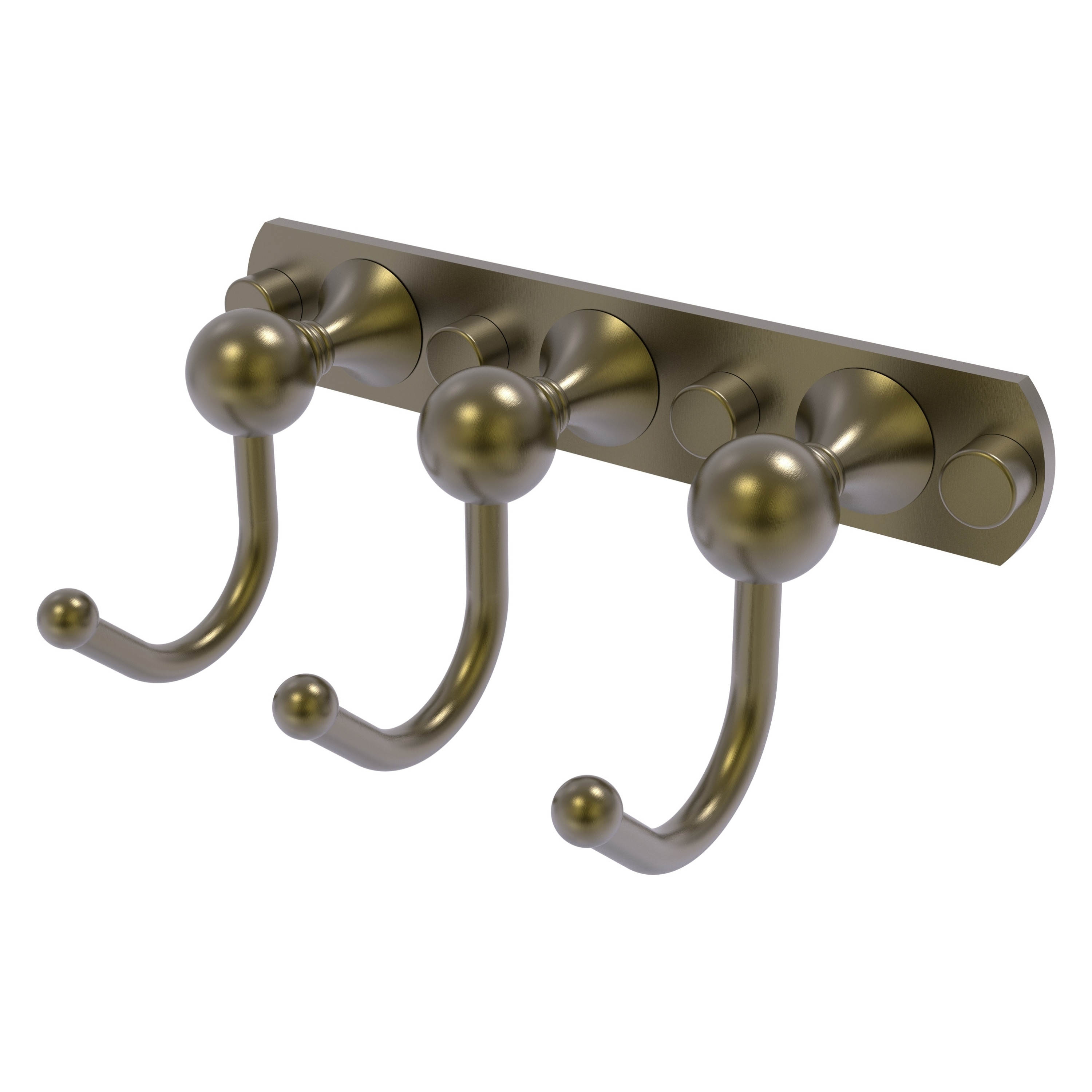 Allied Brass SL-20-3-ABR Shadwell Antique Brass Triple -Hook Wall mount Towel Hook