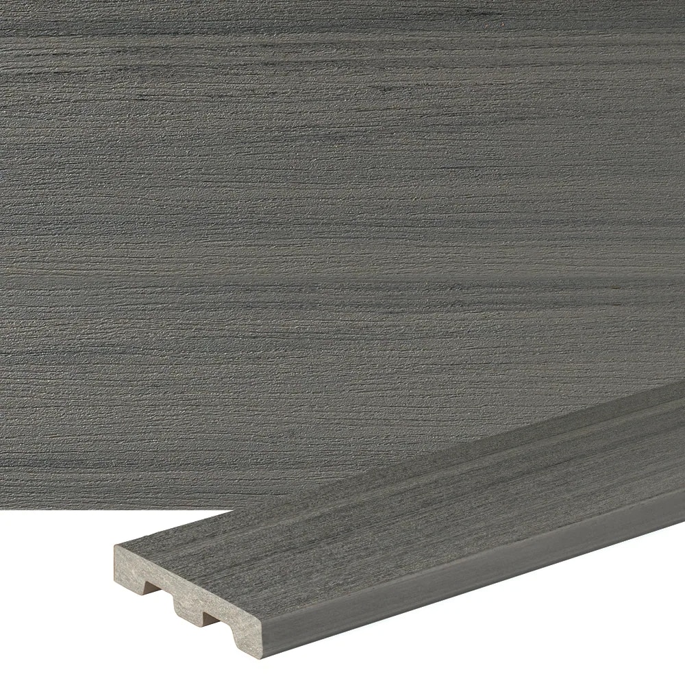TimberTech PR5420ST Prime+ 1-in x 6-in x 20-ft Sea Salt Gray Square Composite Deck board