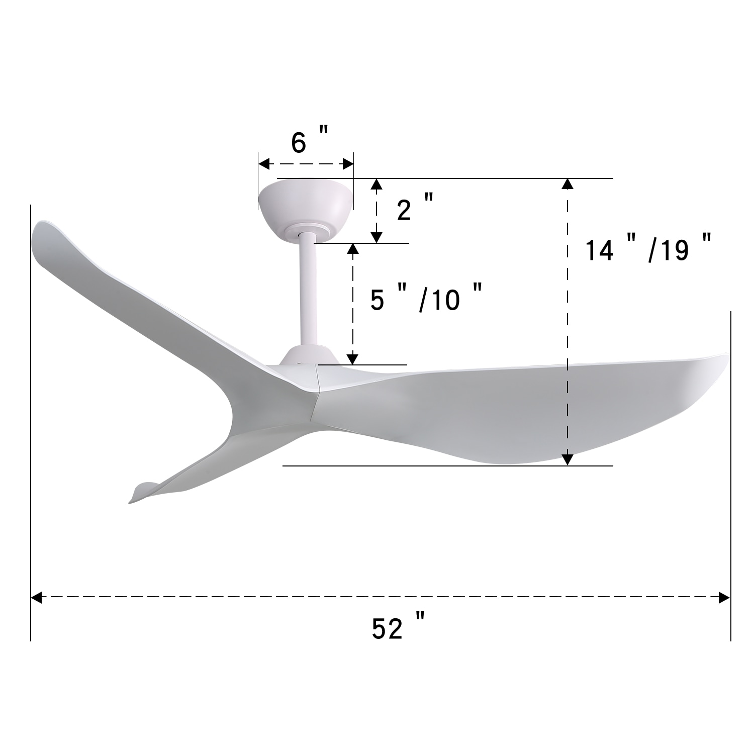 WELLFOR SYMBE-39938 Ceiling-Fans - View #5