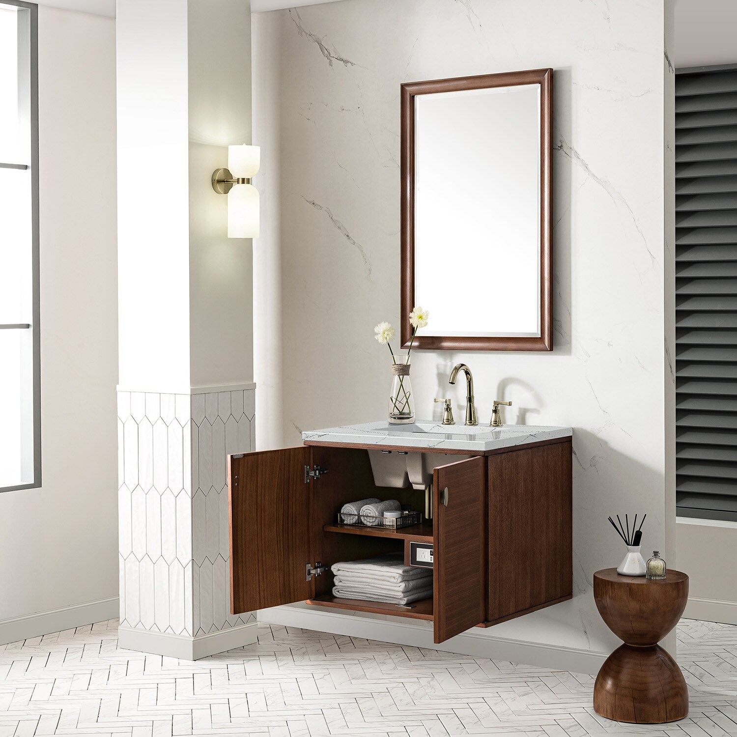 James Martin Vanities 670-V30-WLT-3ENC Bath-Vanity-Combo - View #8