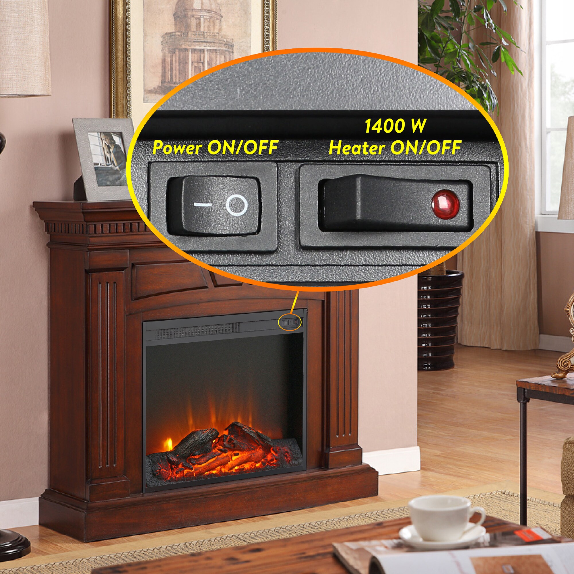 Sunrinx MG8-FP-06 Electric-Fireplaces - View #2