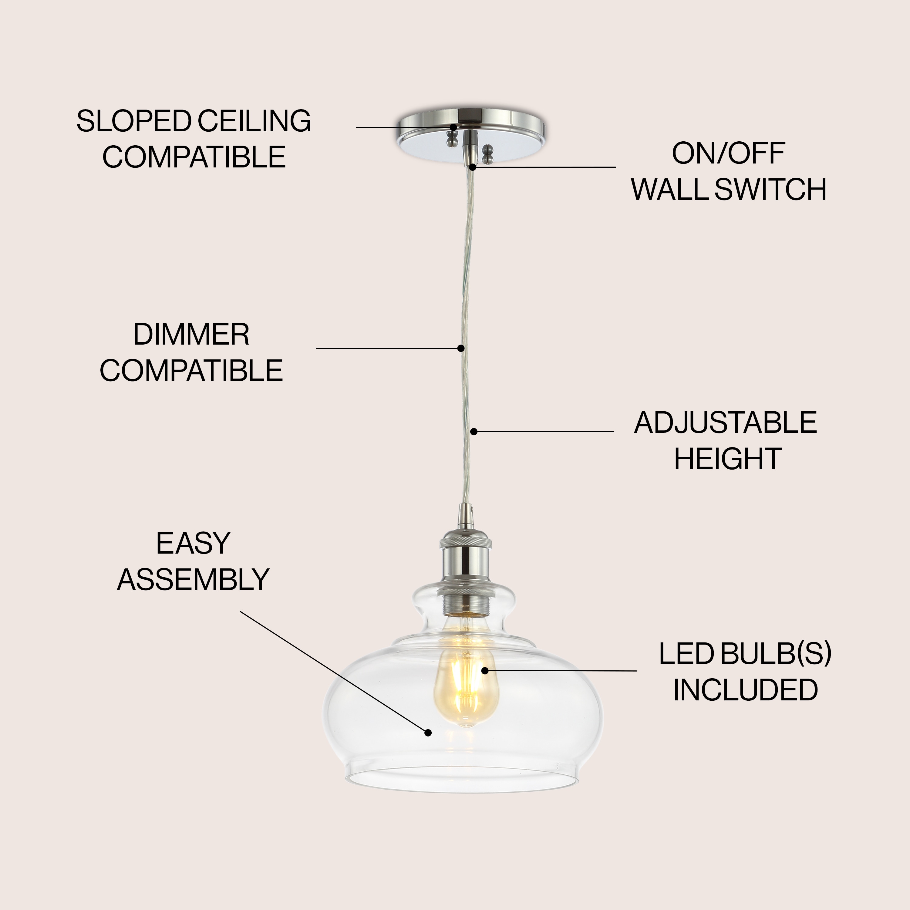 JONATHAN  Y JYL3515B Pendant-Lights - View #3