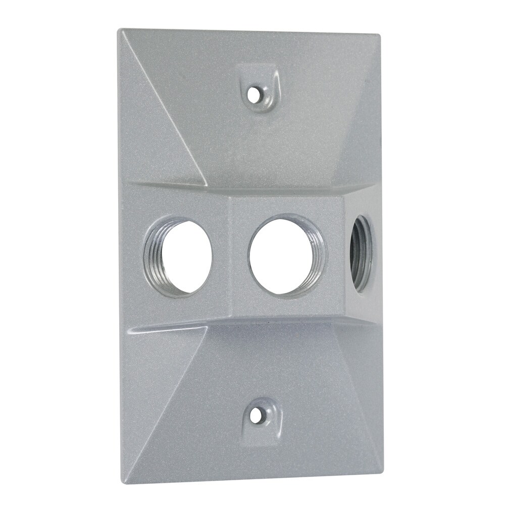 Hubbell LV130S 1 -Gang Rectangle Gray Metal Weatherproof Electrical Box Cover