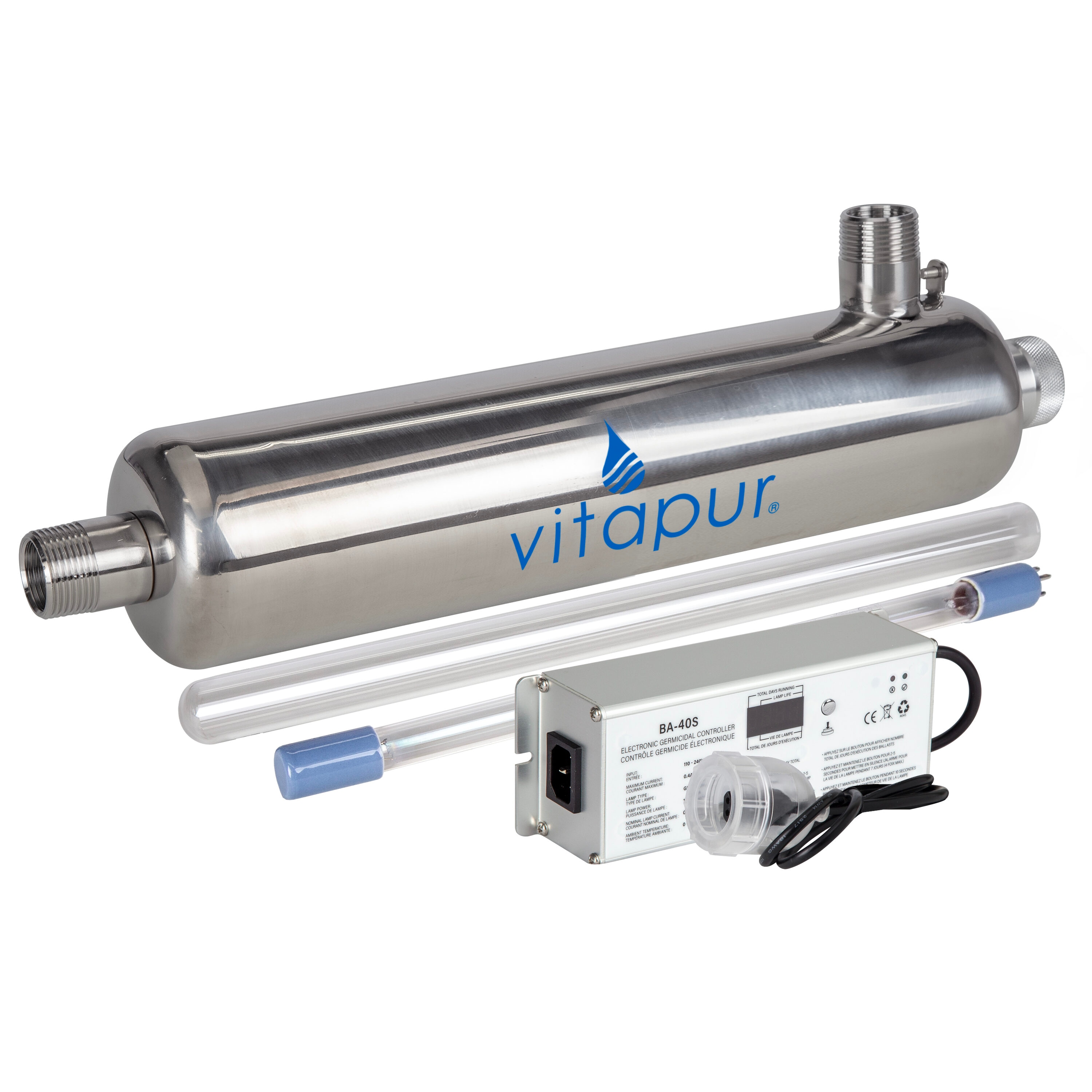 Vitapur V07UV Single-stage 7-GPM Ultraviolet UV Soft water Whole House Water Filtration System