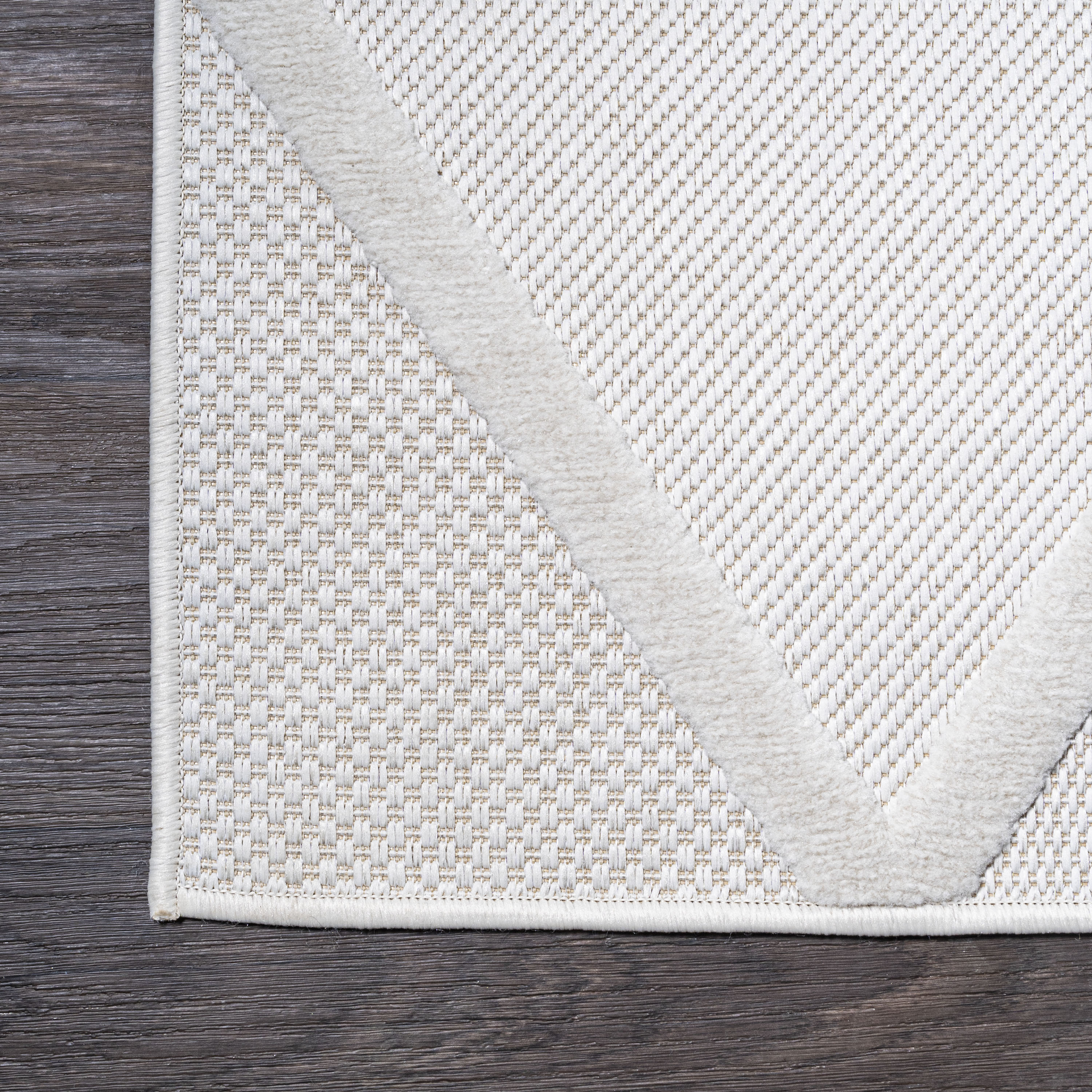 Mediterranean Ivory Trellis 2x8 Indoor/Outdoor Synthetic Rug