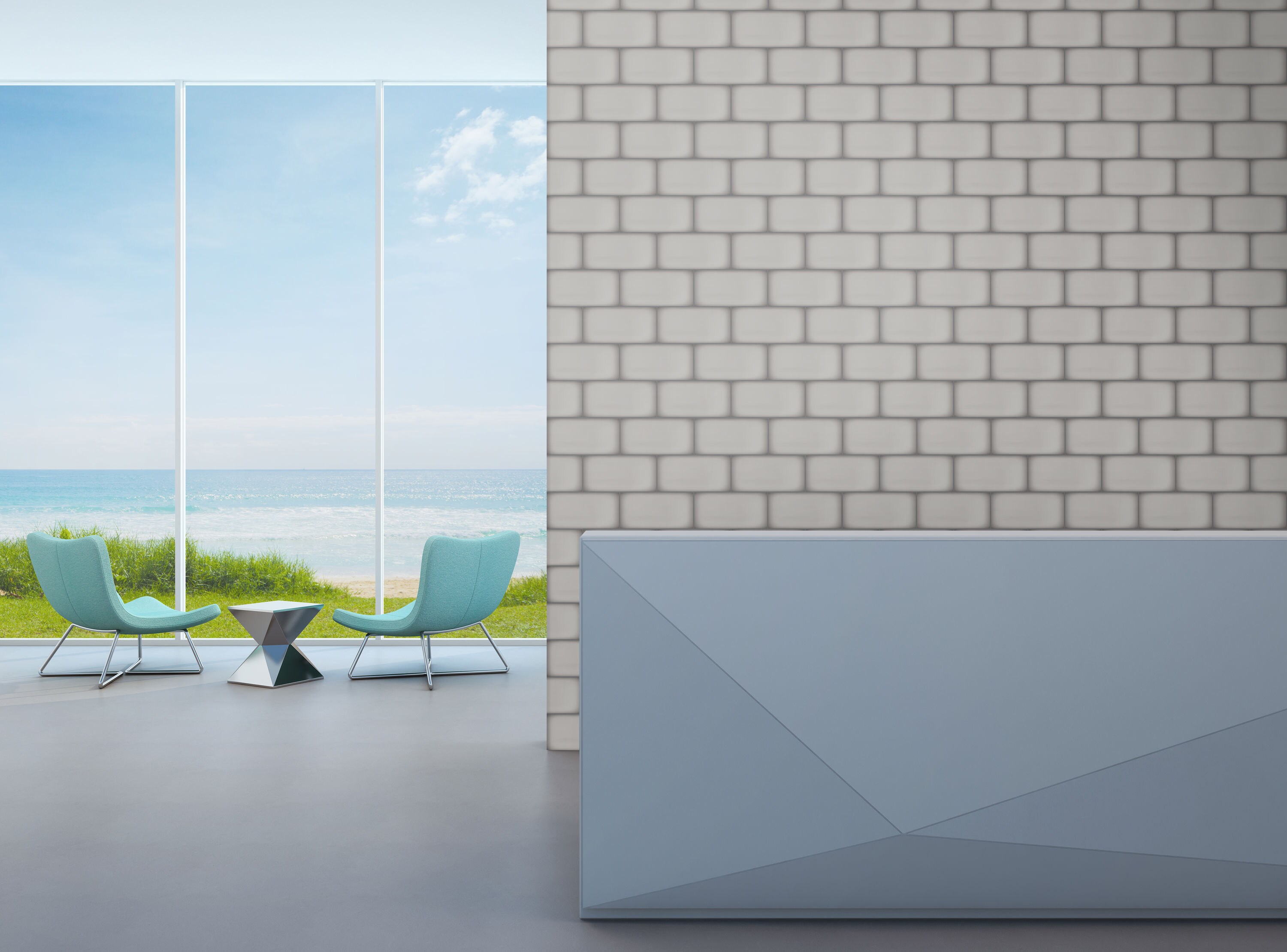 Emser Ombre 16-Pack Silver 6-in x 12-in Glazed Ceramic Subway Wall Tile