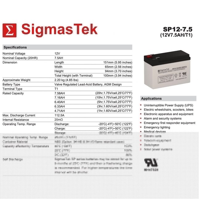 SigmasTek 652029356561 Device-Replacement-Batteries - View #3