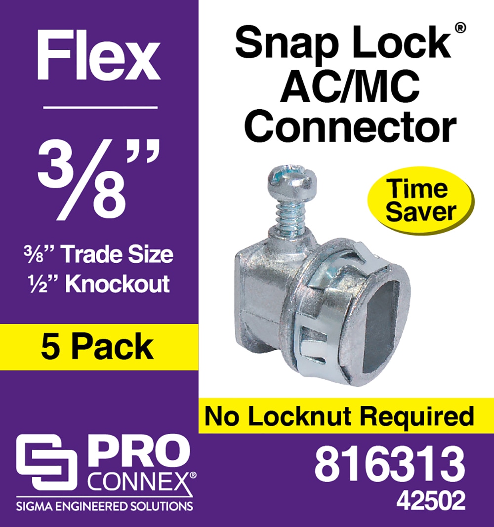 Sigma ProConnex 3/8-in Flexible Steel One-hole Strap Conduit