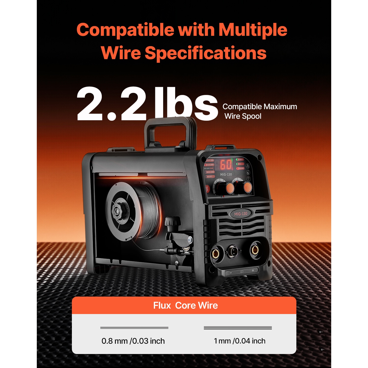VEVOR DHJWQSHMIGTIGBKDNV1 Wire-Feed-Welders - View #8
