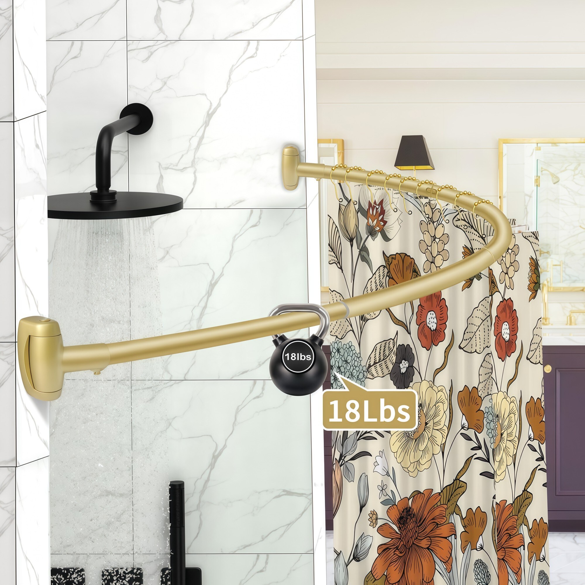 Numhew NHSEAN3913 Shower-Rods - View #4