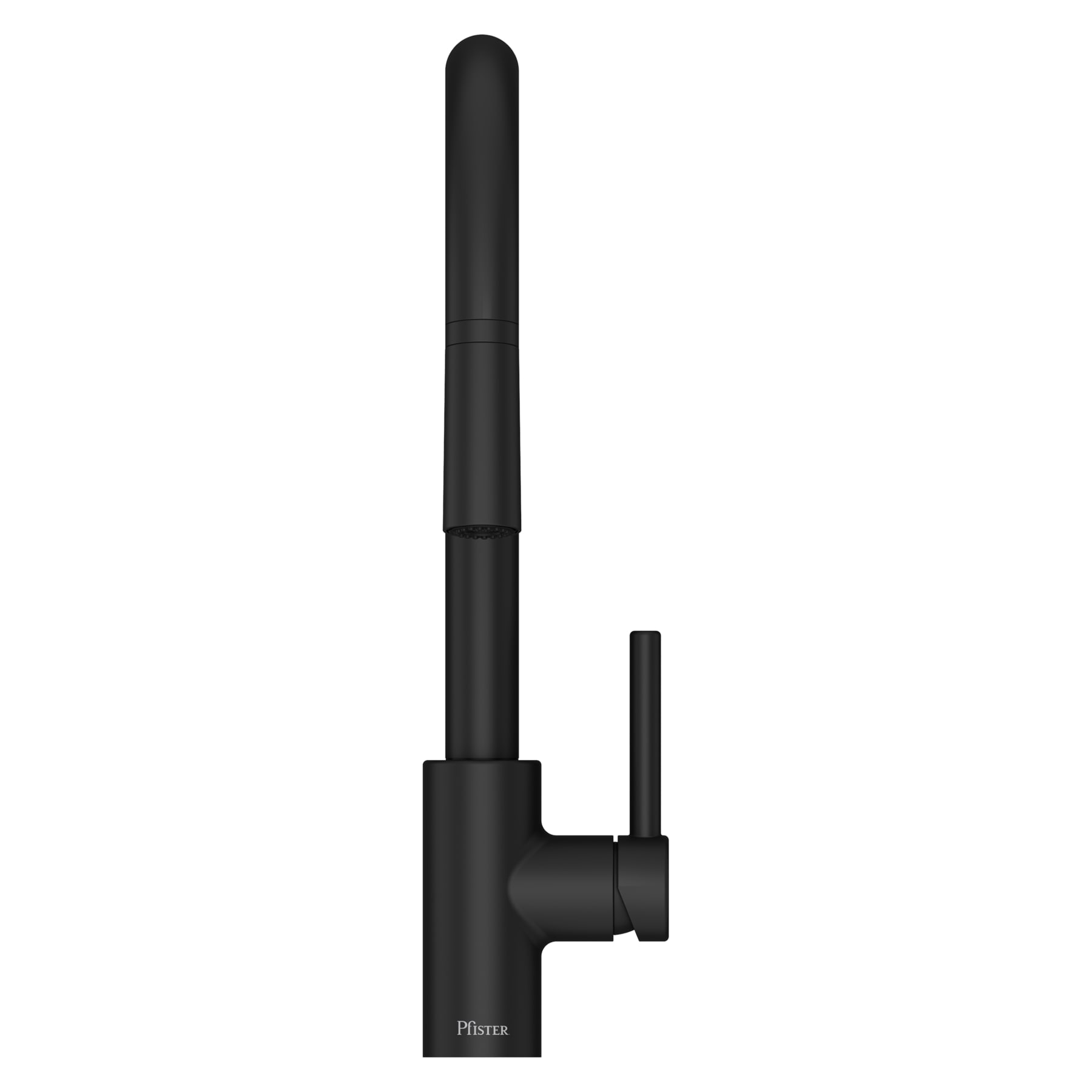 Stellen 16.75" High Arc Pull-Down Kitchen Faucet in Matte Black