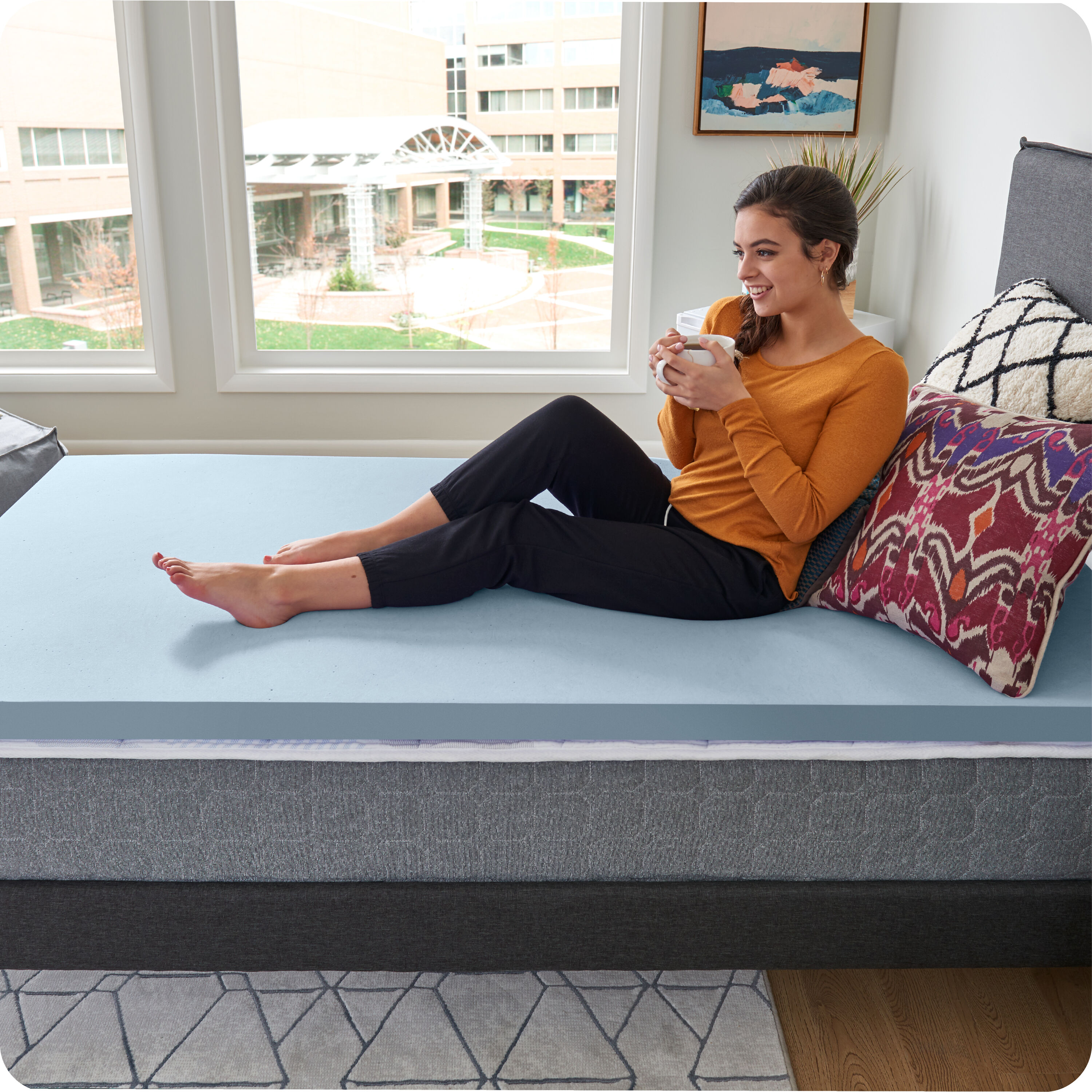 Sealy Dreamlife 1.5" Twin Gel Memory Foam Mattress Topper