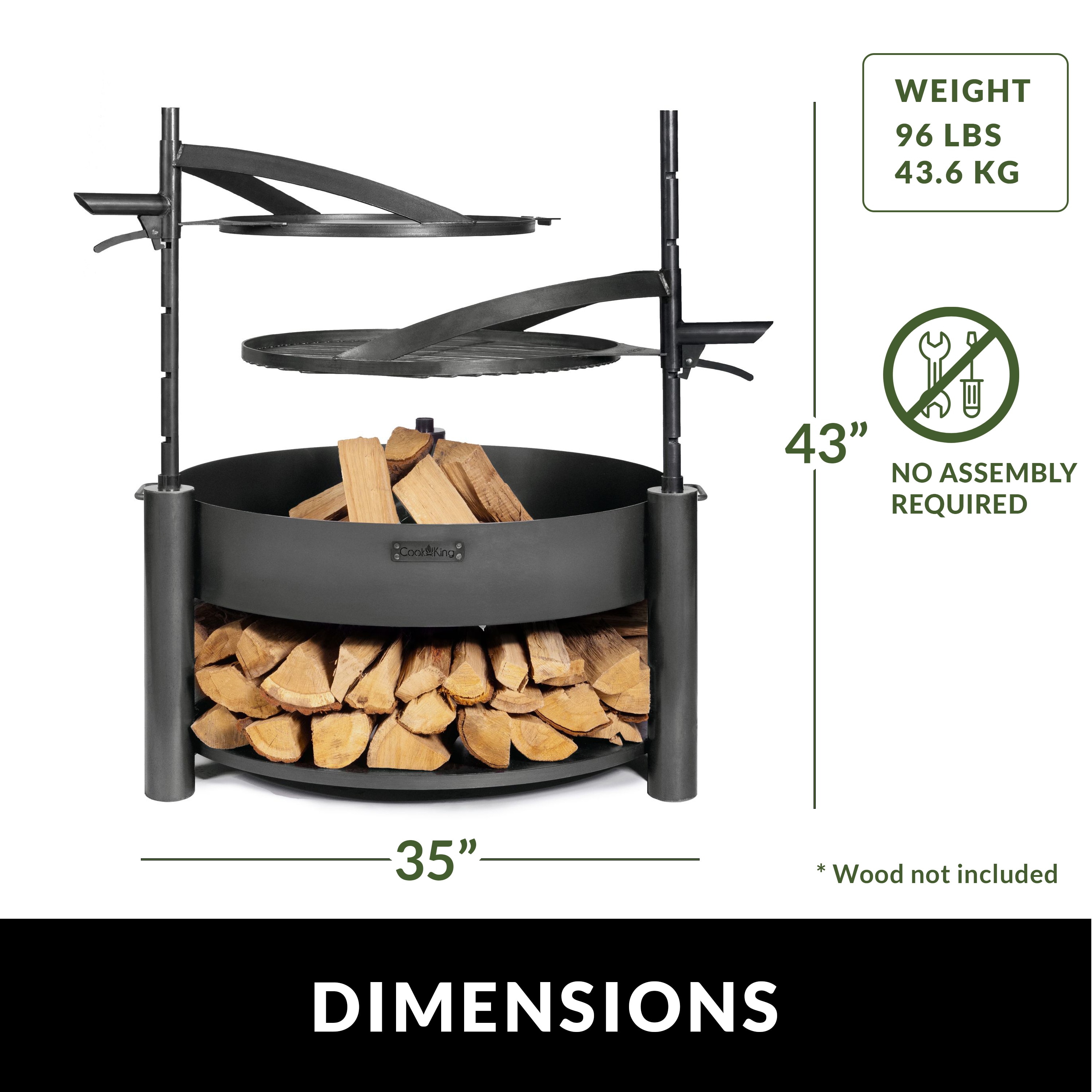 Good Directions 111000GG Outdoor-Woodburning-Firepits - View #6