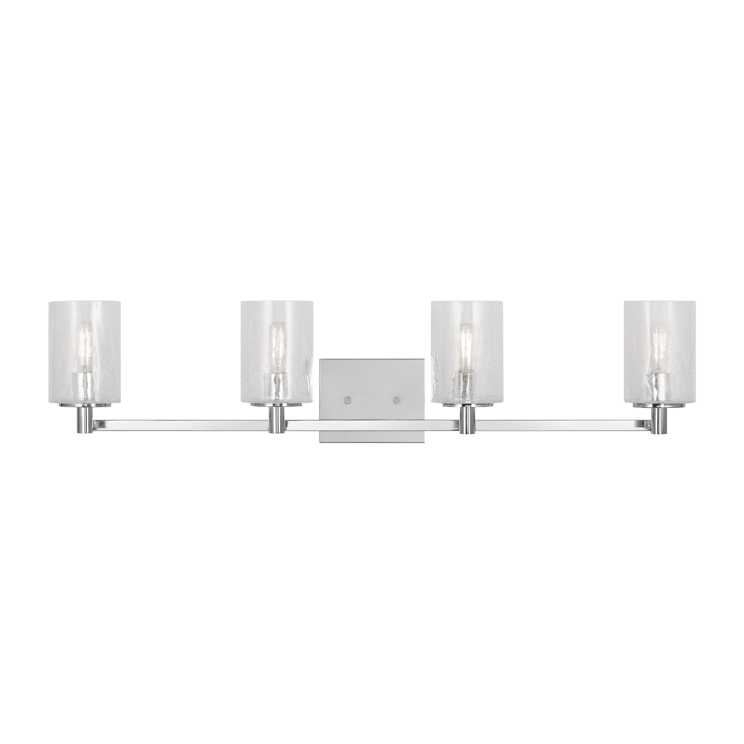 Generation Lighting GLV1034EN/CH Parker 35-in 4 -Light Chrome Transitional Vanity light