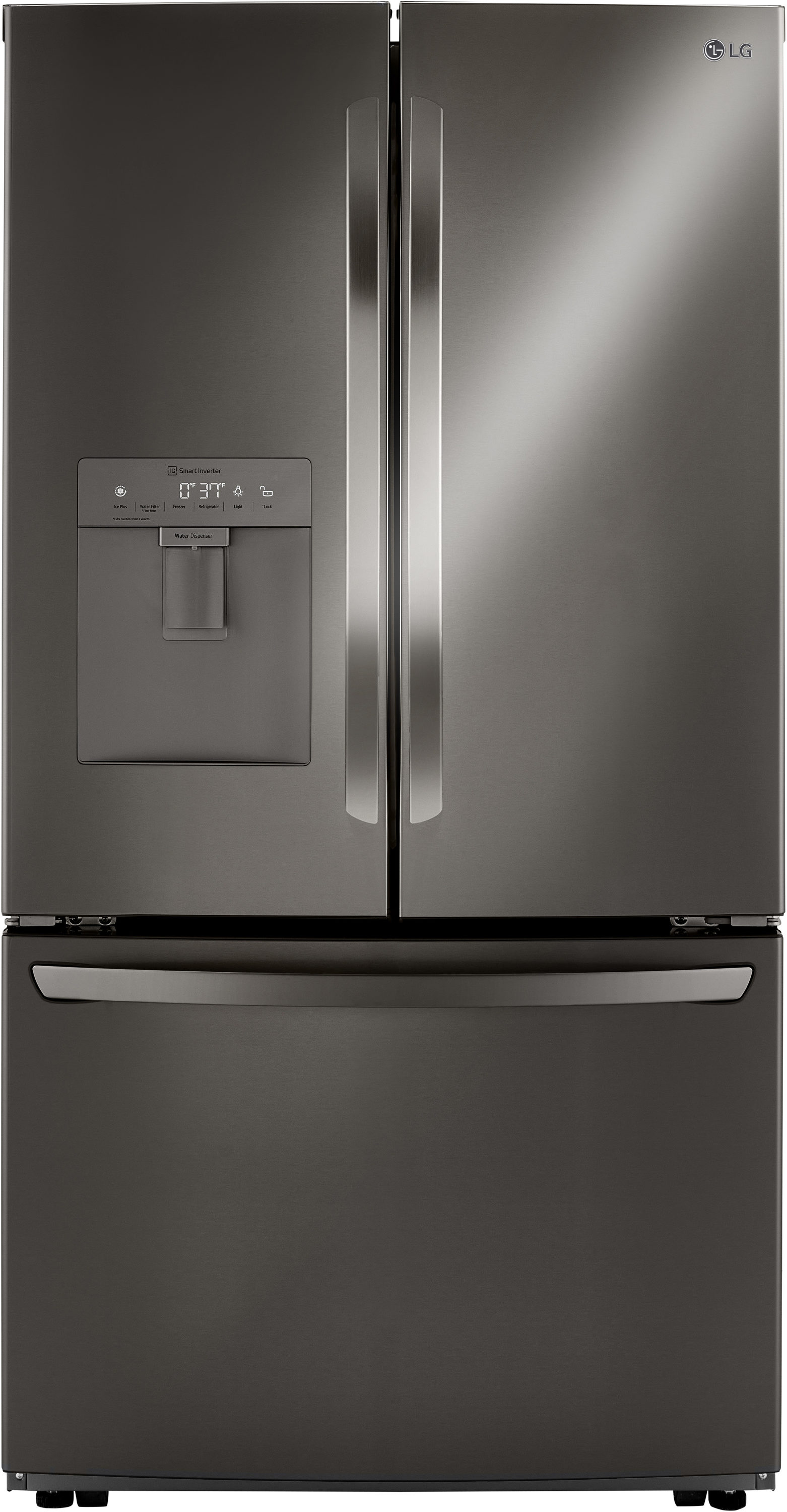 black stainless all fridge