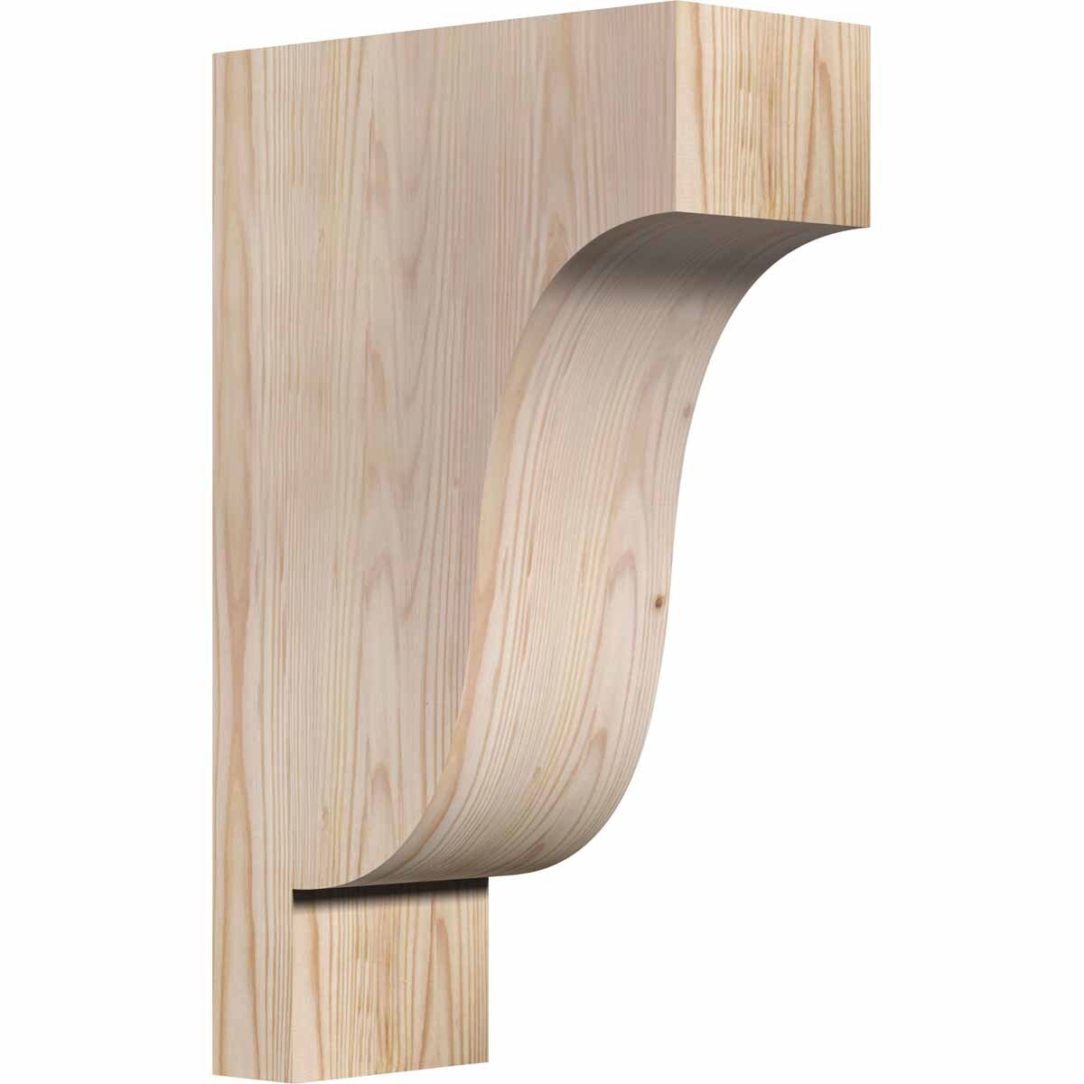 Ekena Millwork COR06X12X20NEW00SDF 5.5-in x 12-in x 20-in Newport Unfinished Douglas fir Wood Paintable/Stainable Corbel