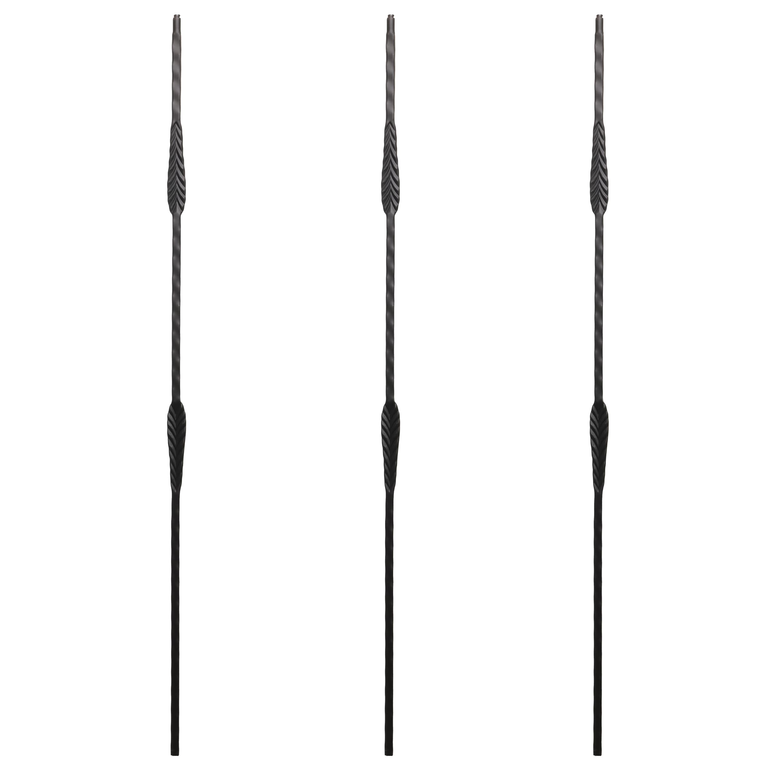 RELIABILT WGT22RB 43-in x 0.5-in Rubbed Bronze Wrought Iron Sophisticated Ornate Stair Baluster (3-Pack)