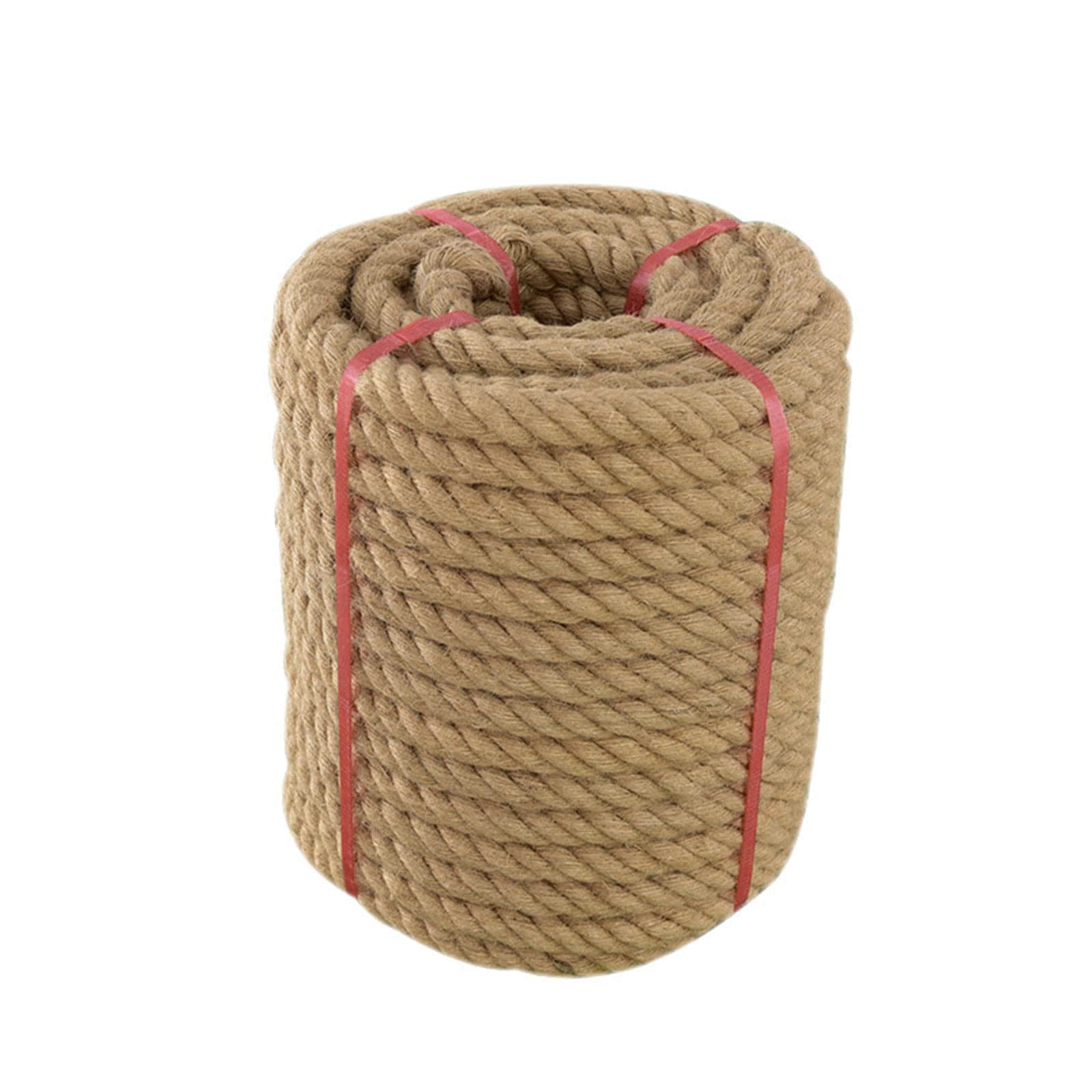 Afoxsos Jute Rope 3/4 in by 100 ft Thick Twisted Manila Rope Natural ...