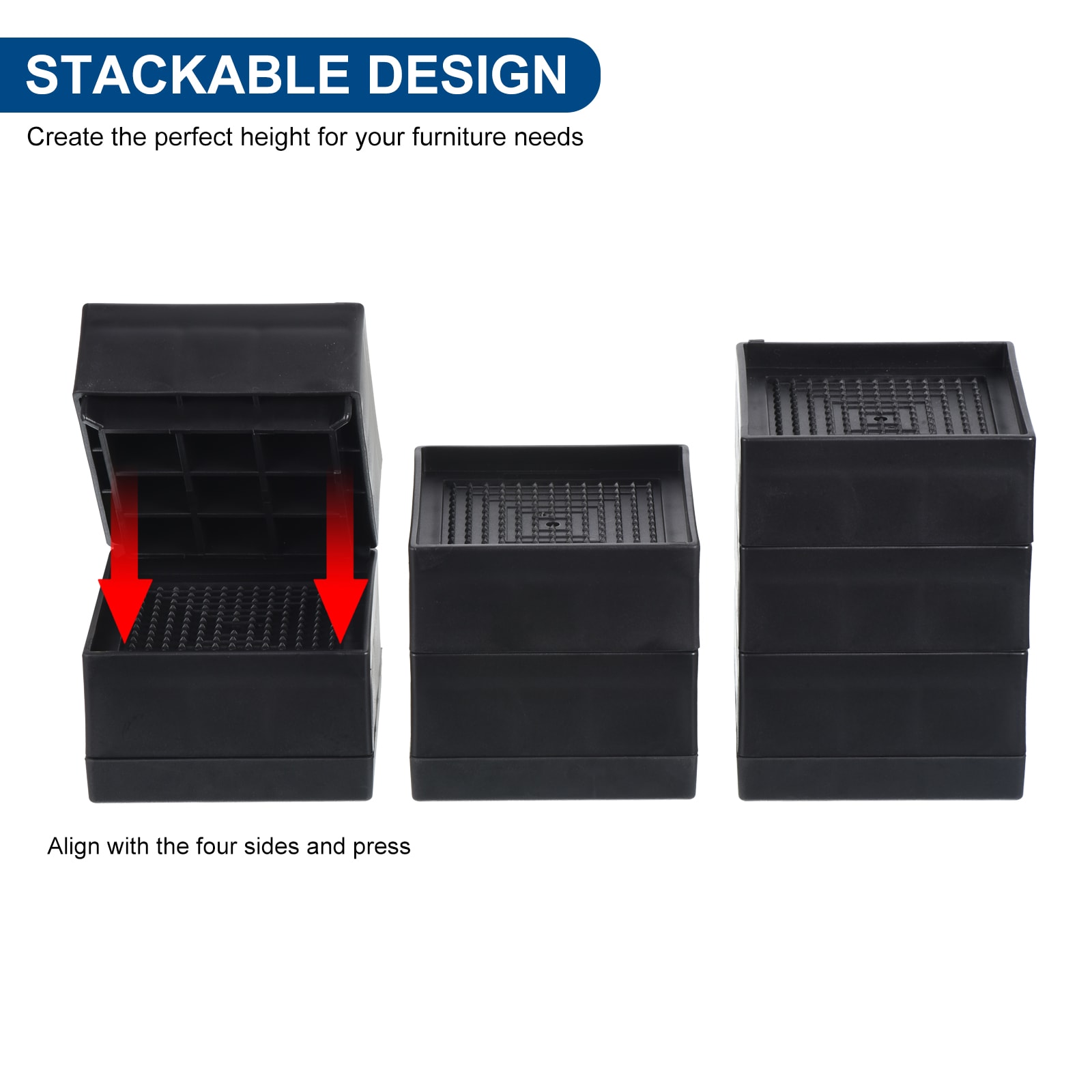 Unique Bargains S25112601UX1270 Bed-Risers - View #4
