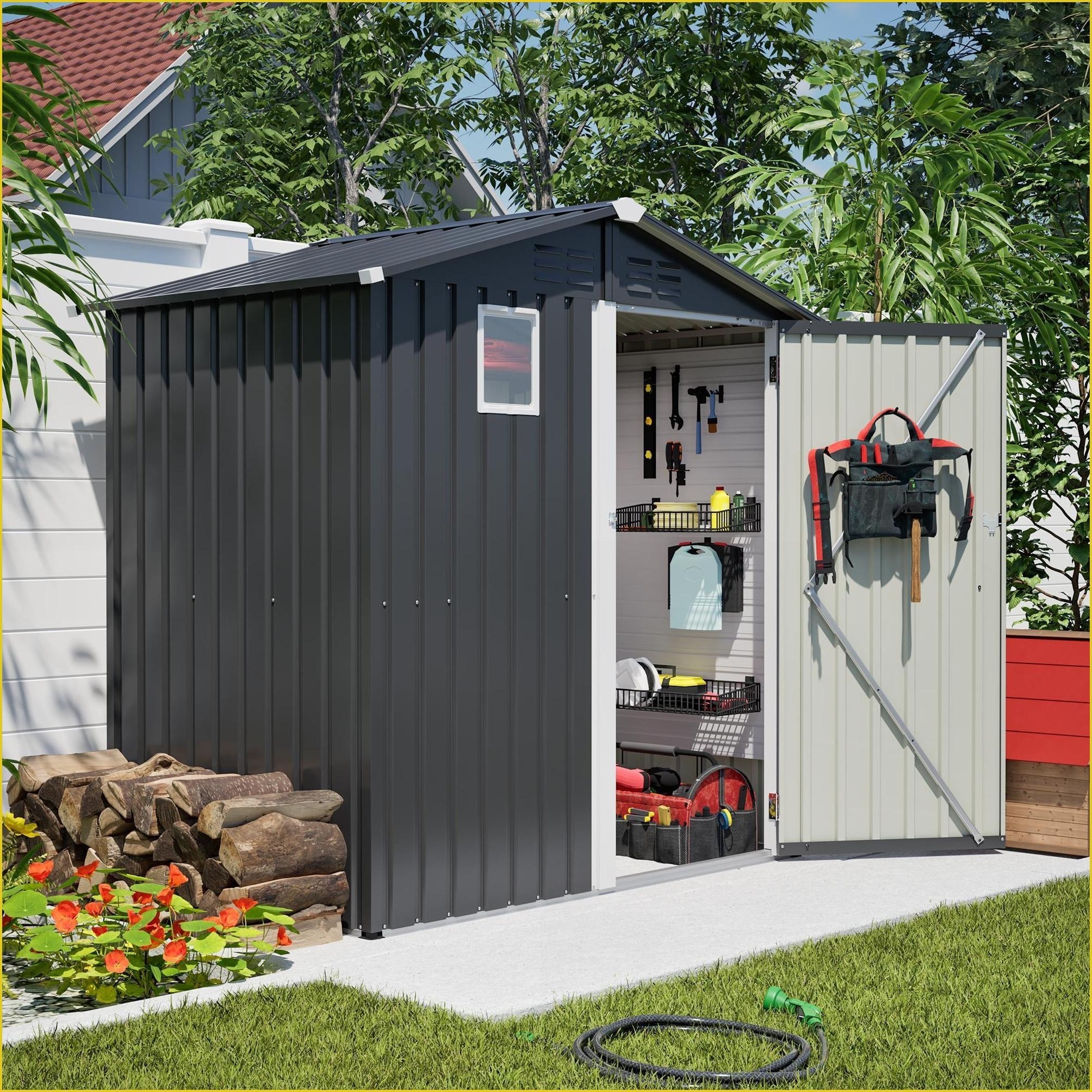 Watnature LK03ZYNWCRM6 Metal-Storage-Buildings-Sheds - View #5