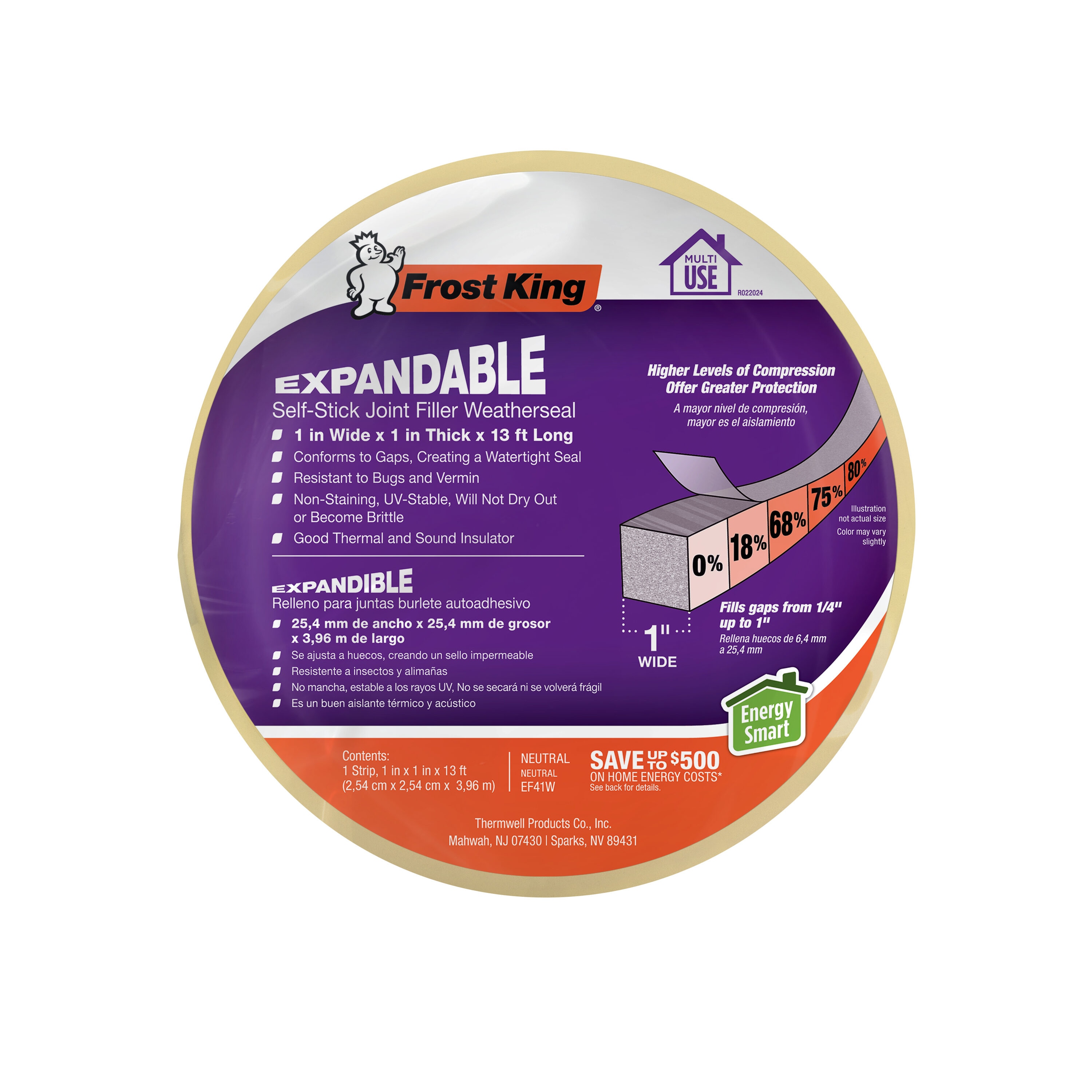Frost King EF41W 1-ft x 5-in x 1-in White Foam Window Weatherstrip