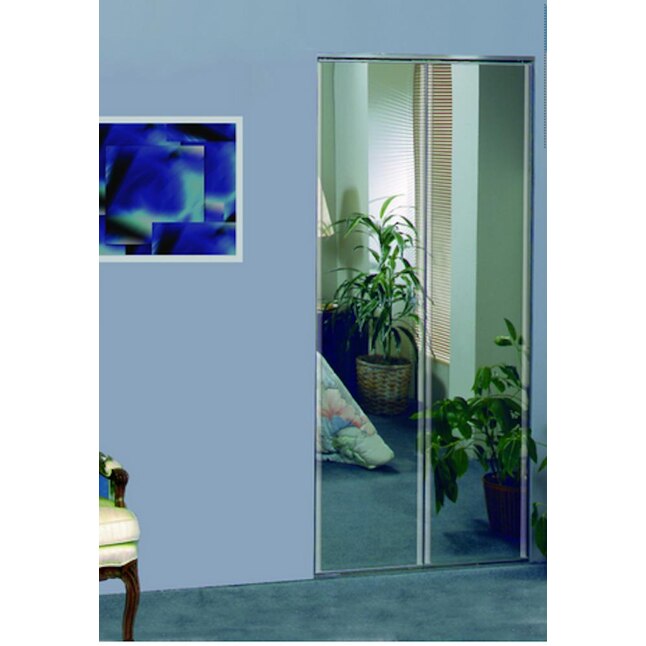 Manor Court 9150BF Series 24-in x 80-in Chrome Mirror/Panel Mirrored Glass Prefinished Aluminum Bifold Door (Hardware Included) Manor Court 9150BF Series 24-in x 80-in Chrome Mirror/Panel Mirrored Glass Prefinished Aluminum Bifold Door (Hardware Included)