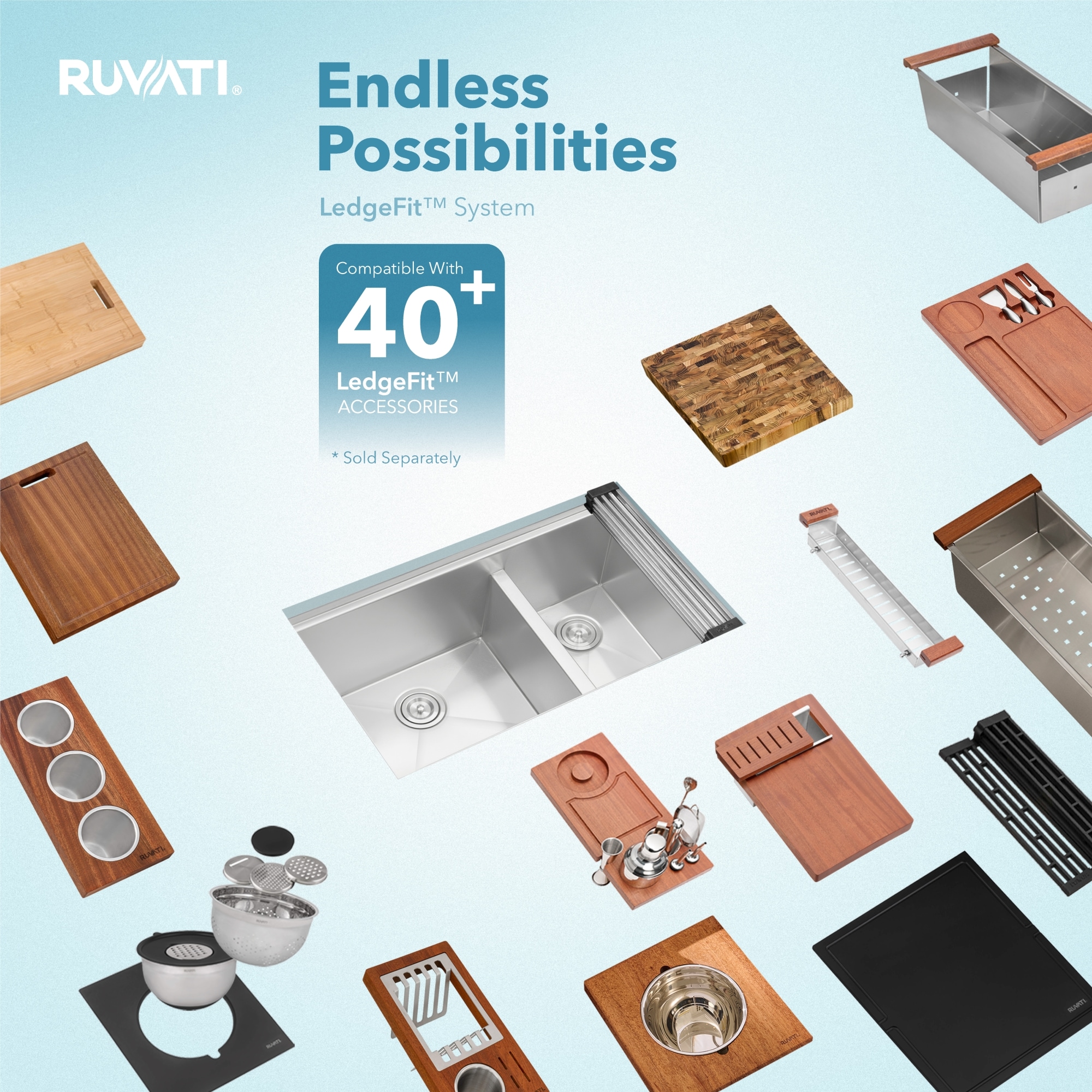 Ruvati RVH8359 Kitchen-Sinks - View #7