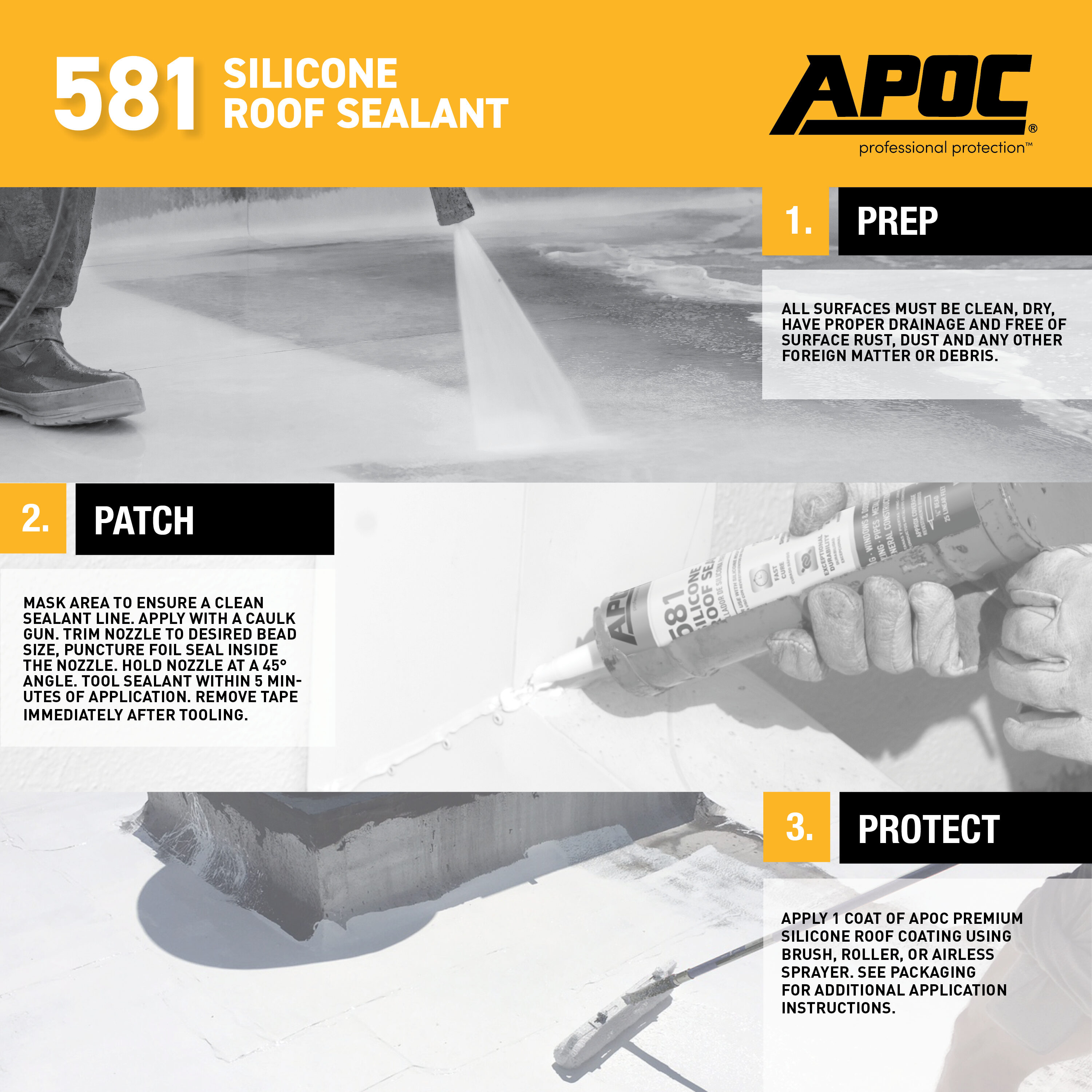 APOC 581 10-fl oz Waterproof Roof Sealant in the Roof Sealants department  at