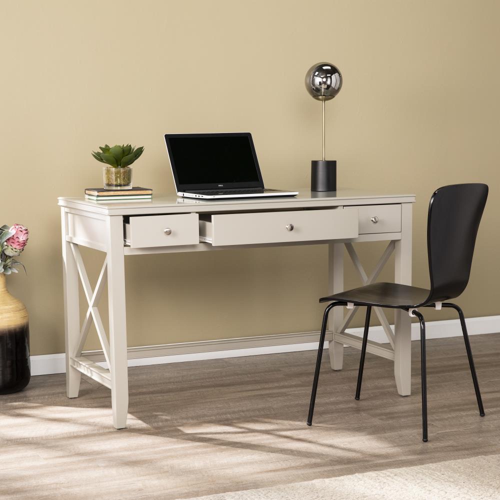 Boston Loft Furnishings Motu 48-in Gray Poplar Writing Desk in the ...