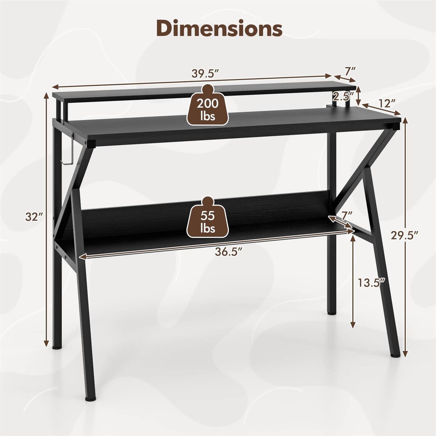 VERYKE 3871217202818 desks - View #5