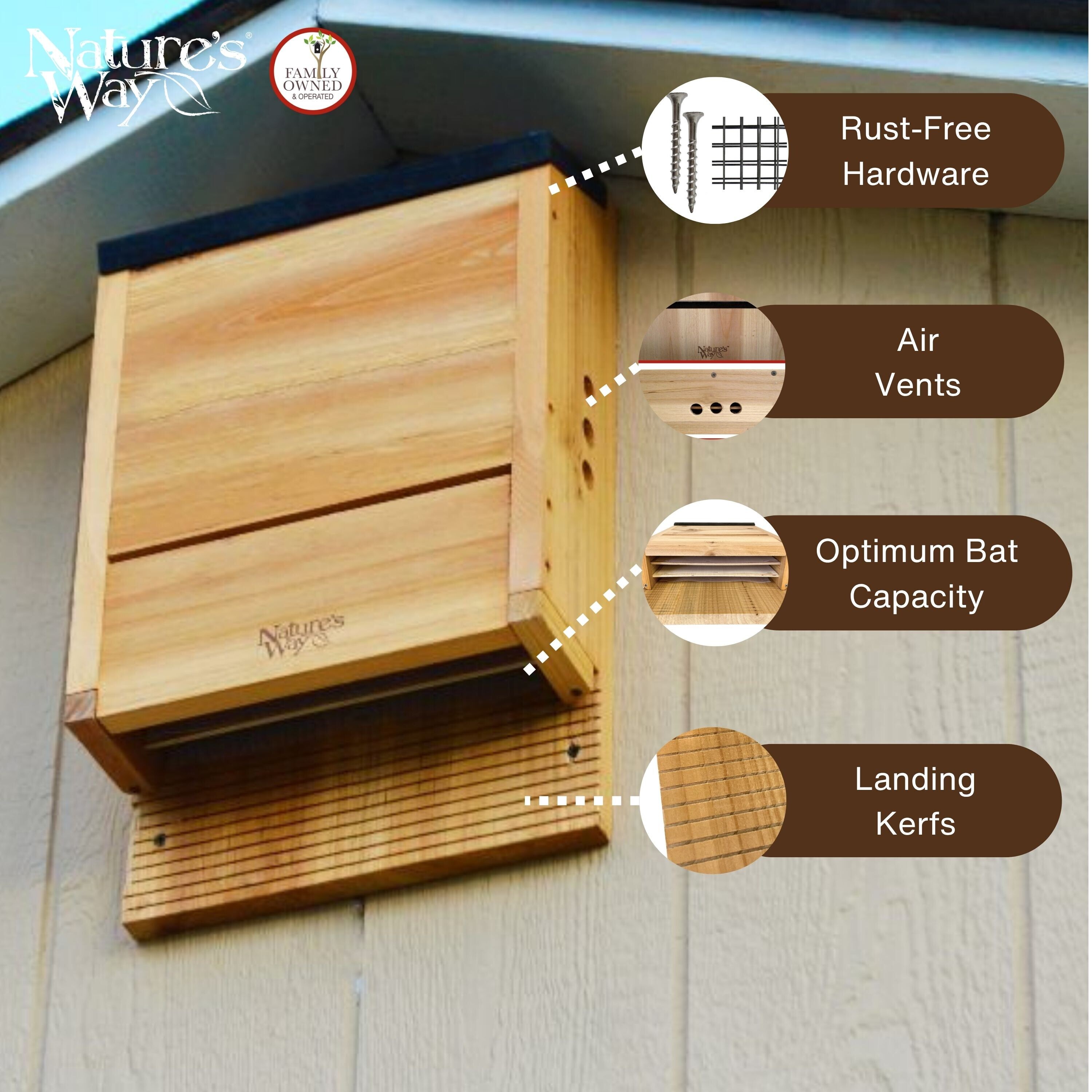 Nature's Way CWH6-CP1 Bee-Houses - View #3