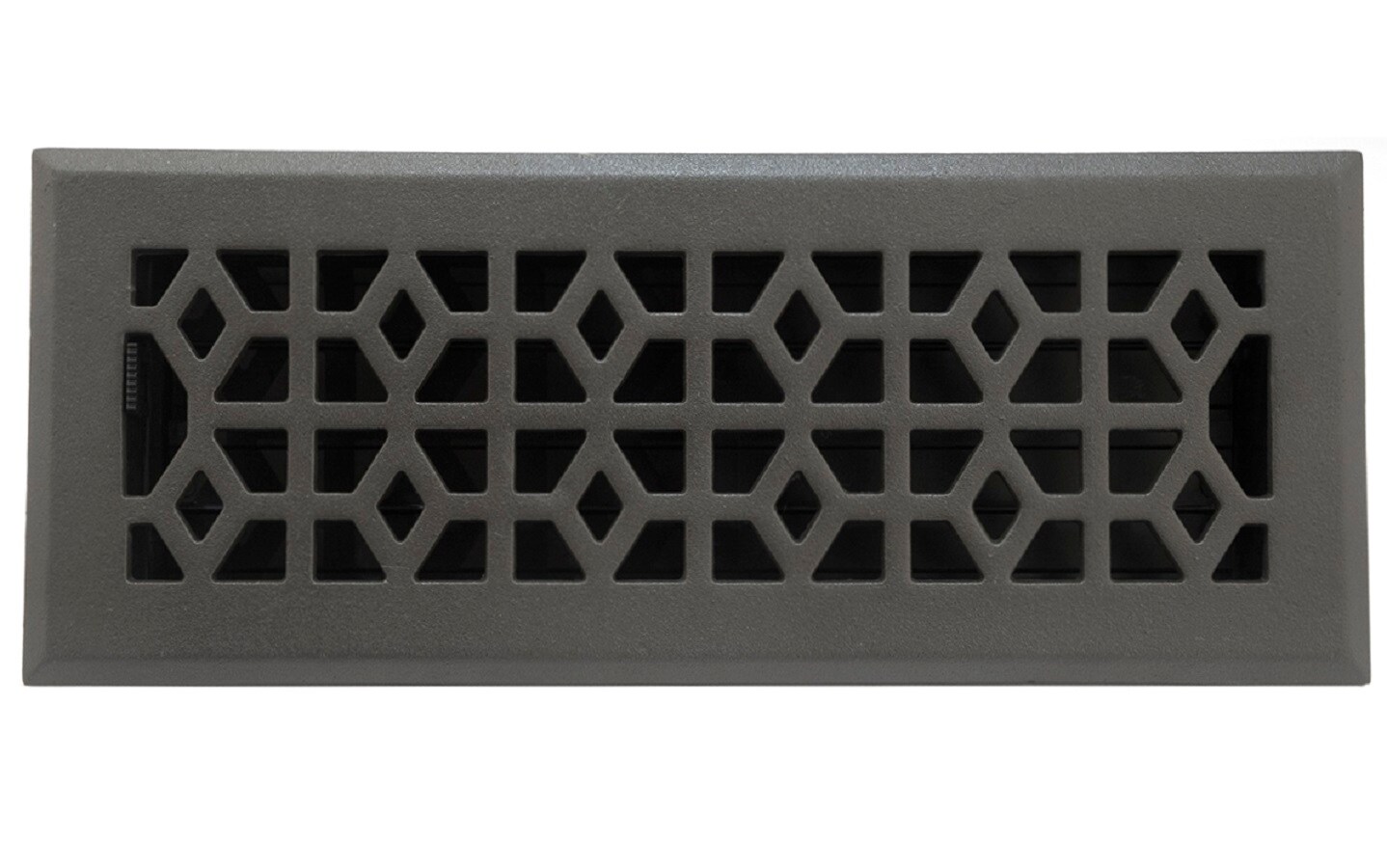4" x 12 Marquis Cast-Iron Black Metal Floor Diffuser Register Heating Vent Cover 