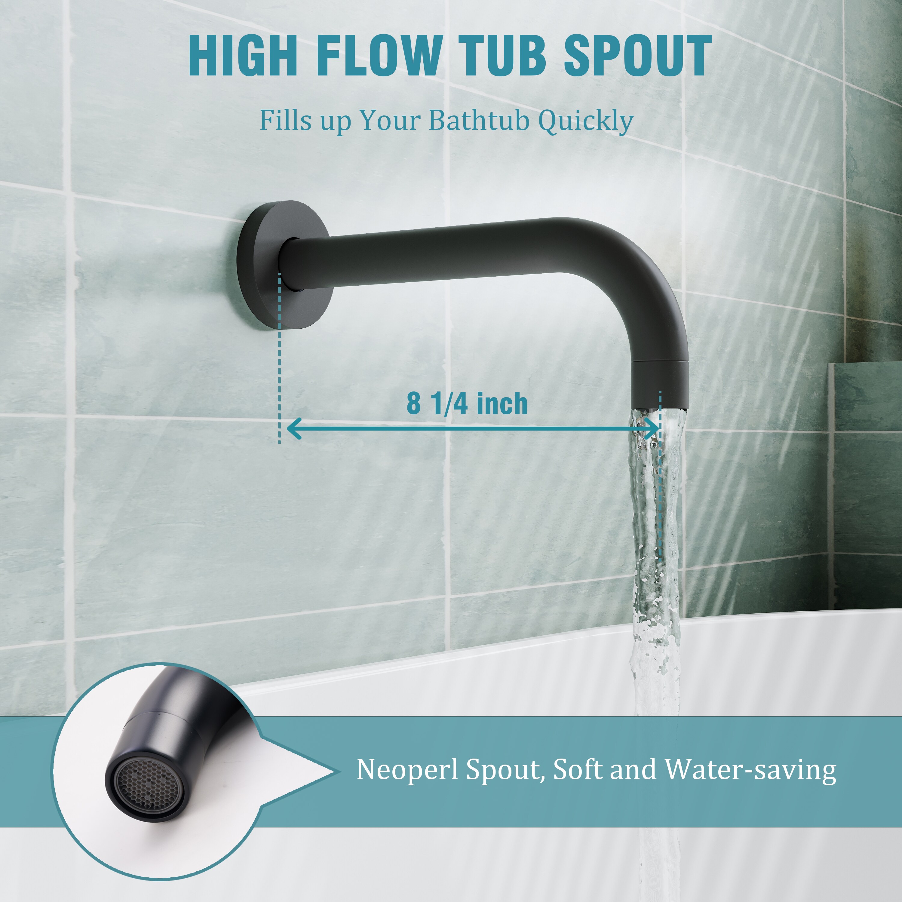 WELLFOR QJ-C-117933NG Showerhead-Bar-Panels - View #6