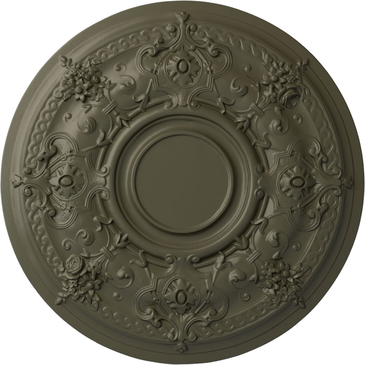 Ekena Millwork CM29DAWHF Darnay 29.25-in W x 29.25-in L Painted Witch Hazel Polyurethane Whole Ceiling Medallion