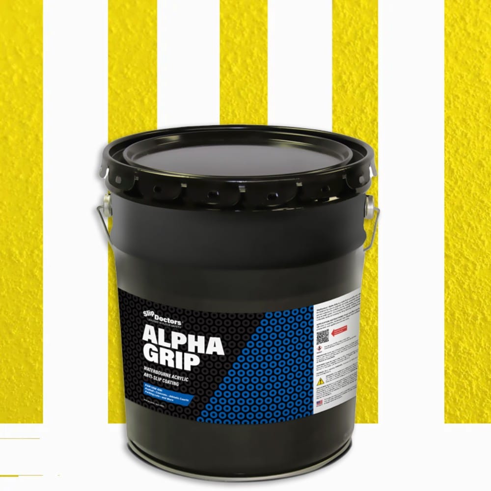 SlipDoctors S-CT-ALPHAYEL5G Flat Yellow Acrylic Interior/Exterior ( 5-gallon )