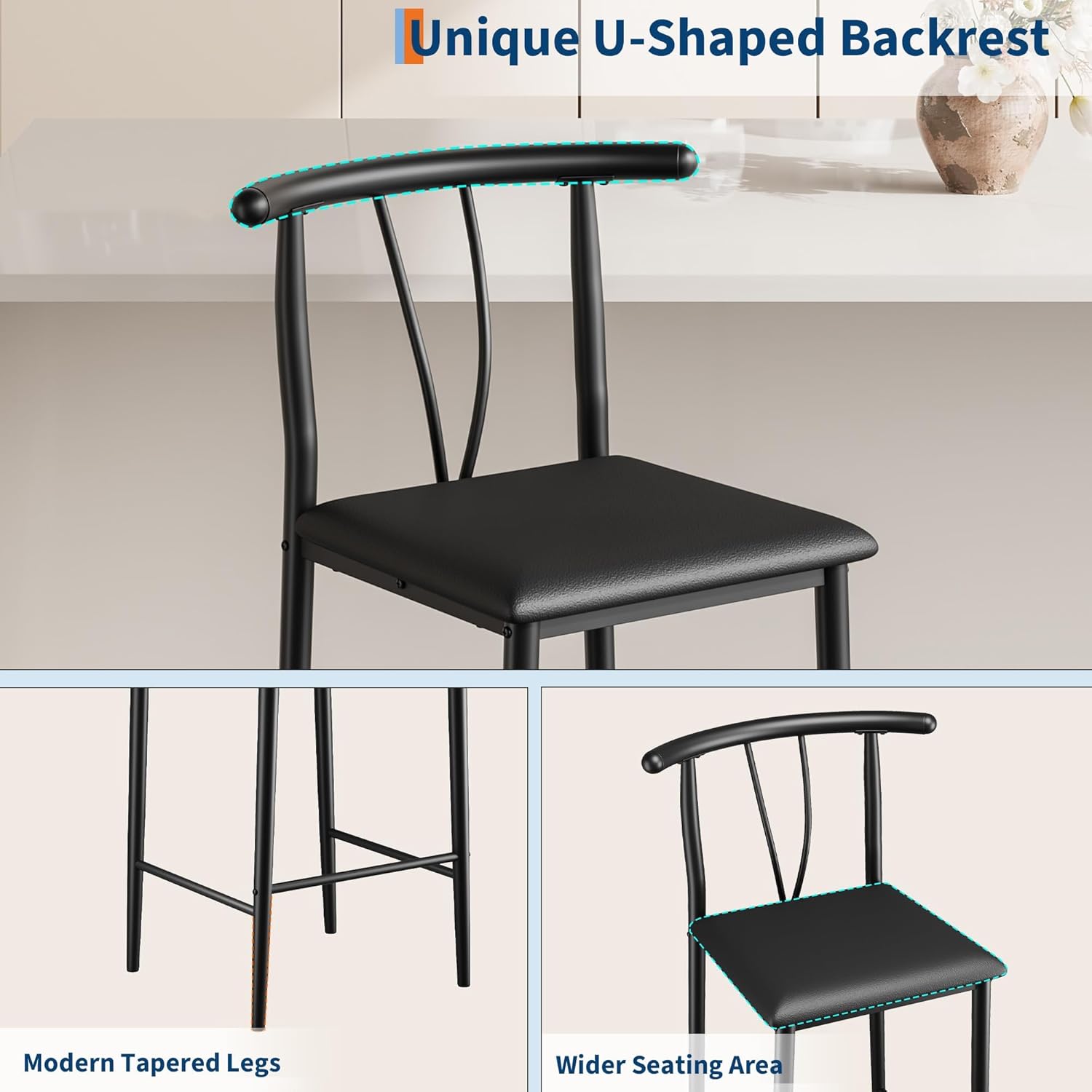 GAOMON AWYYT3JFUDNOH58VW Dining-Chairs - View #3