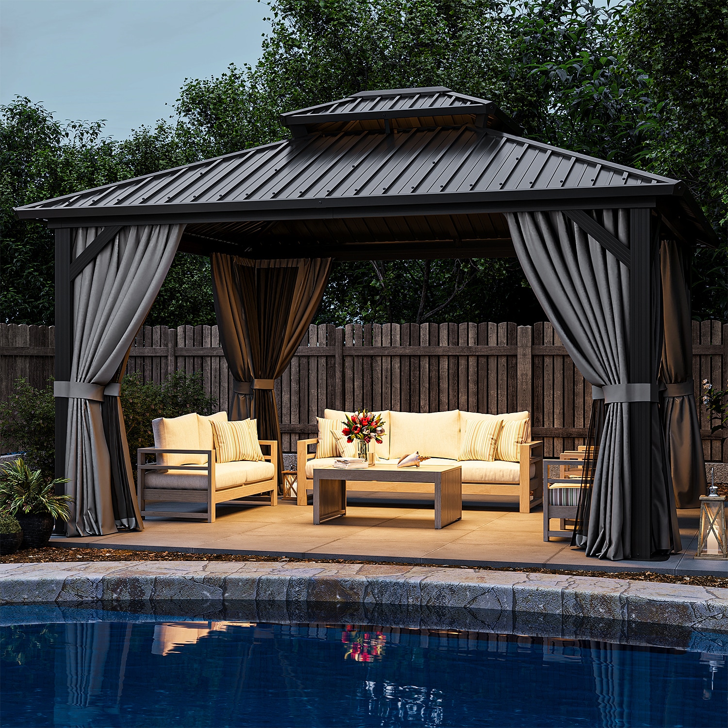 Bapipro BPIG05G53 Wood-Resin-Gazebos - View #8