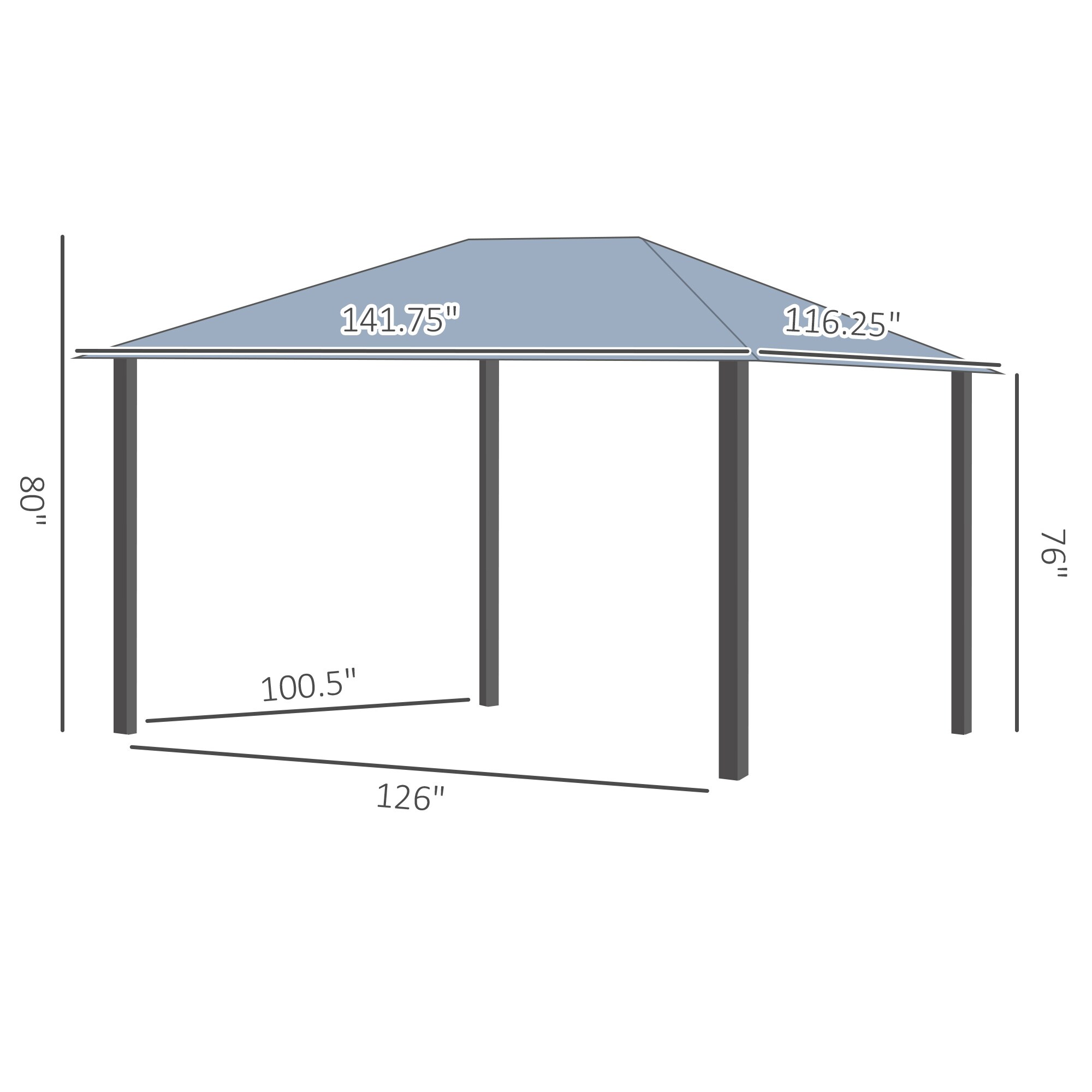 Flynama L-2225S00032 Wood-Resin-Gazebos - View #6