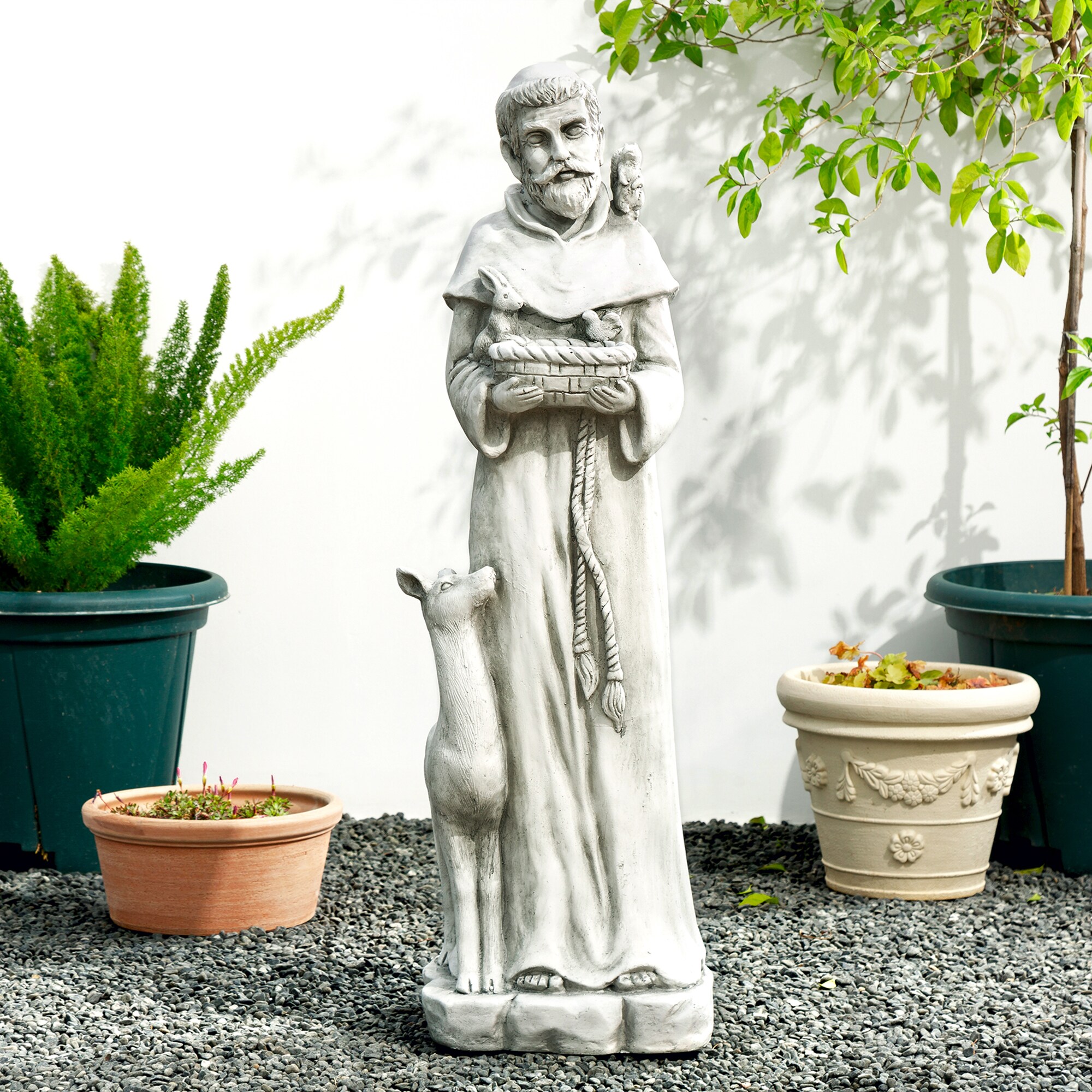 Glitzhome 2025400026 Garden-Statue - View #2