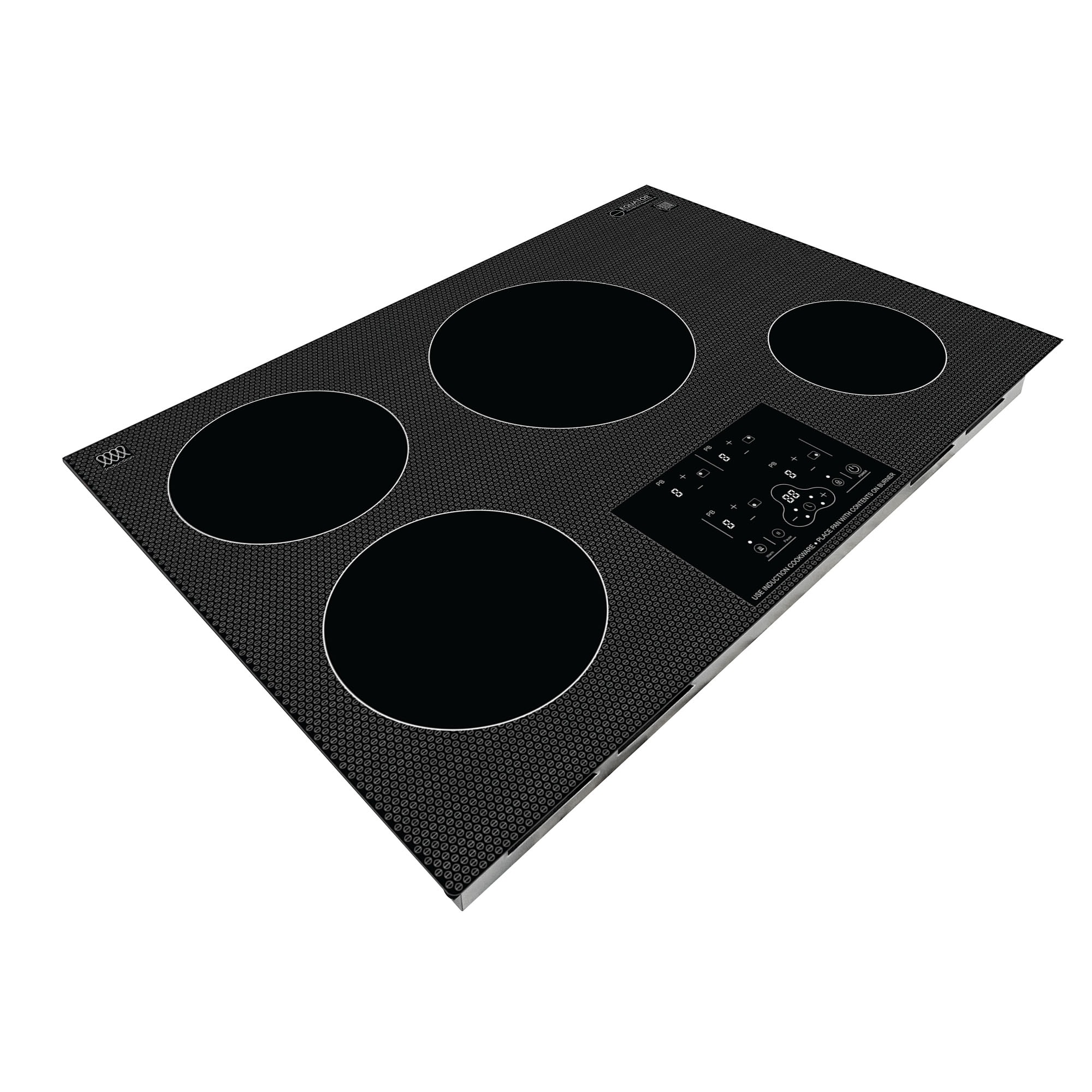 Equator 30" Black Ceramic 4 Burner Induction Cooktop