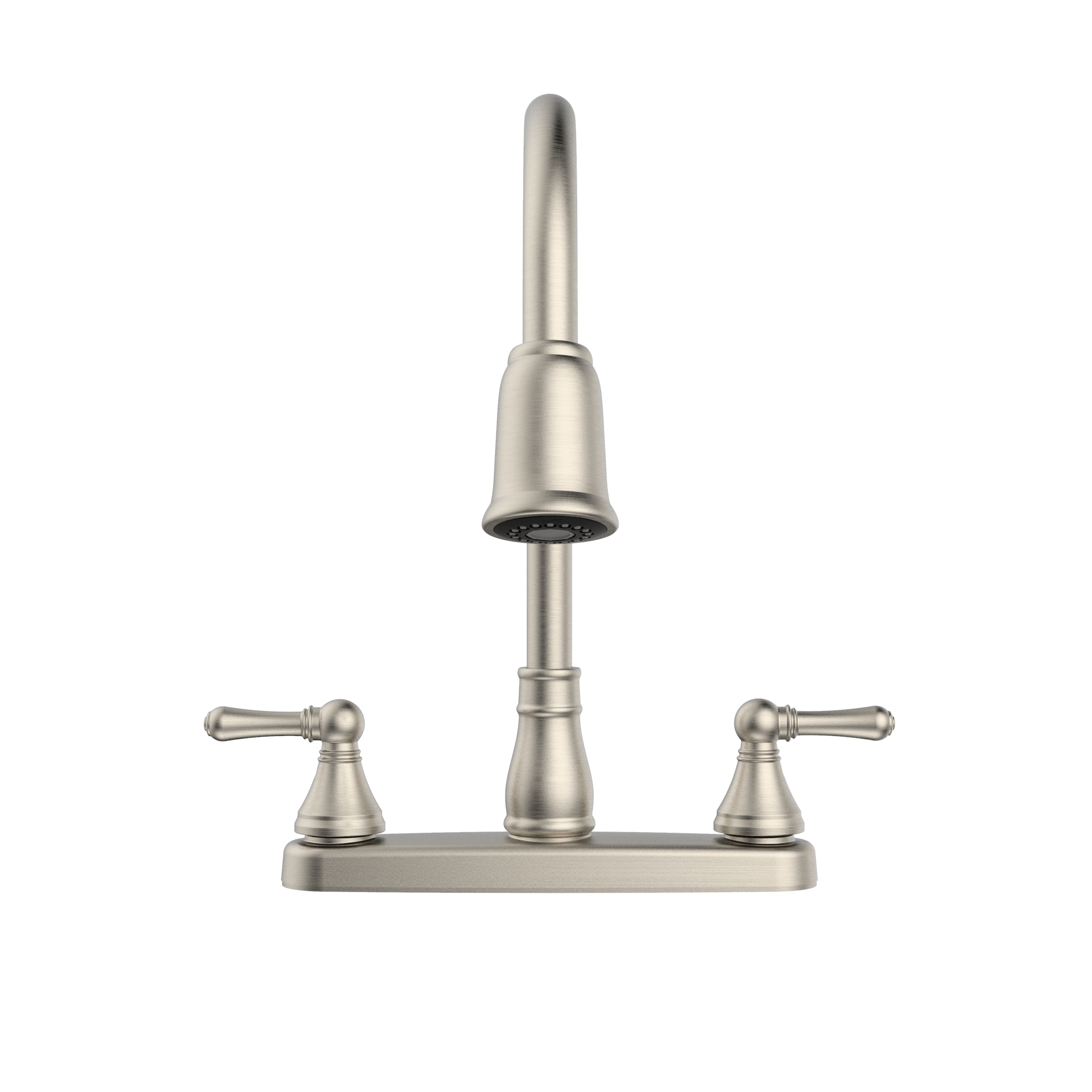 Belanger Essential Brushed Nickel Double Handle Pull-down Kitchen