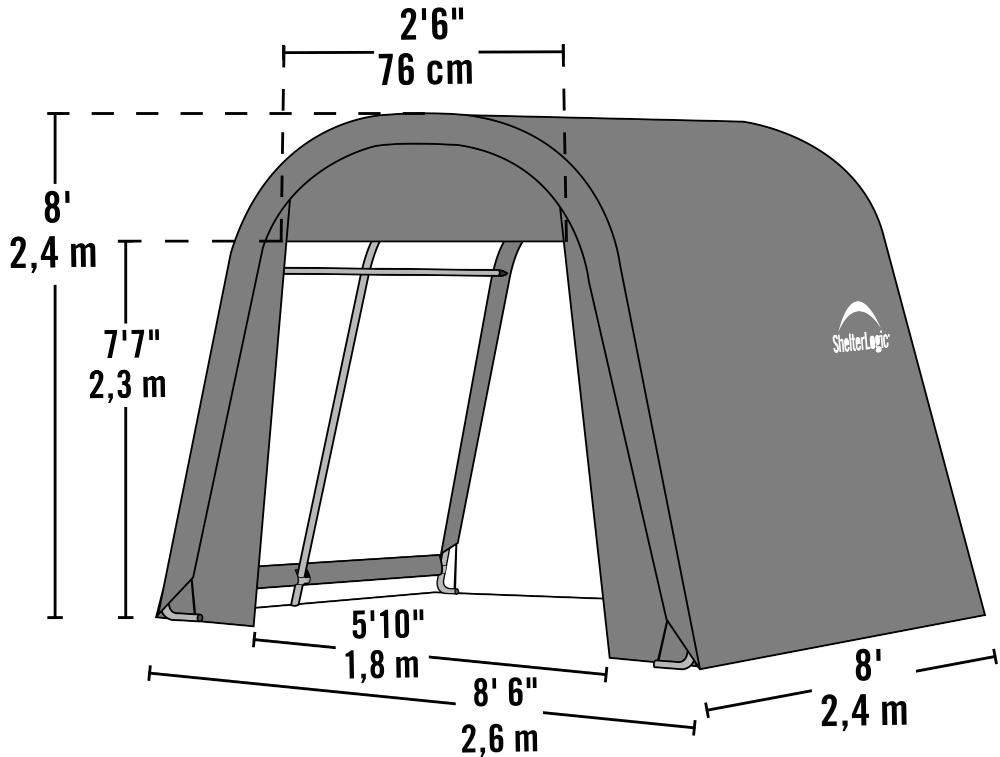 ShelterLogic 76803 Garage-Buildings - View #8