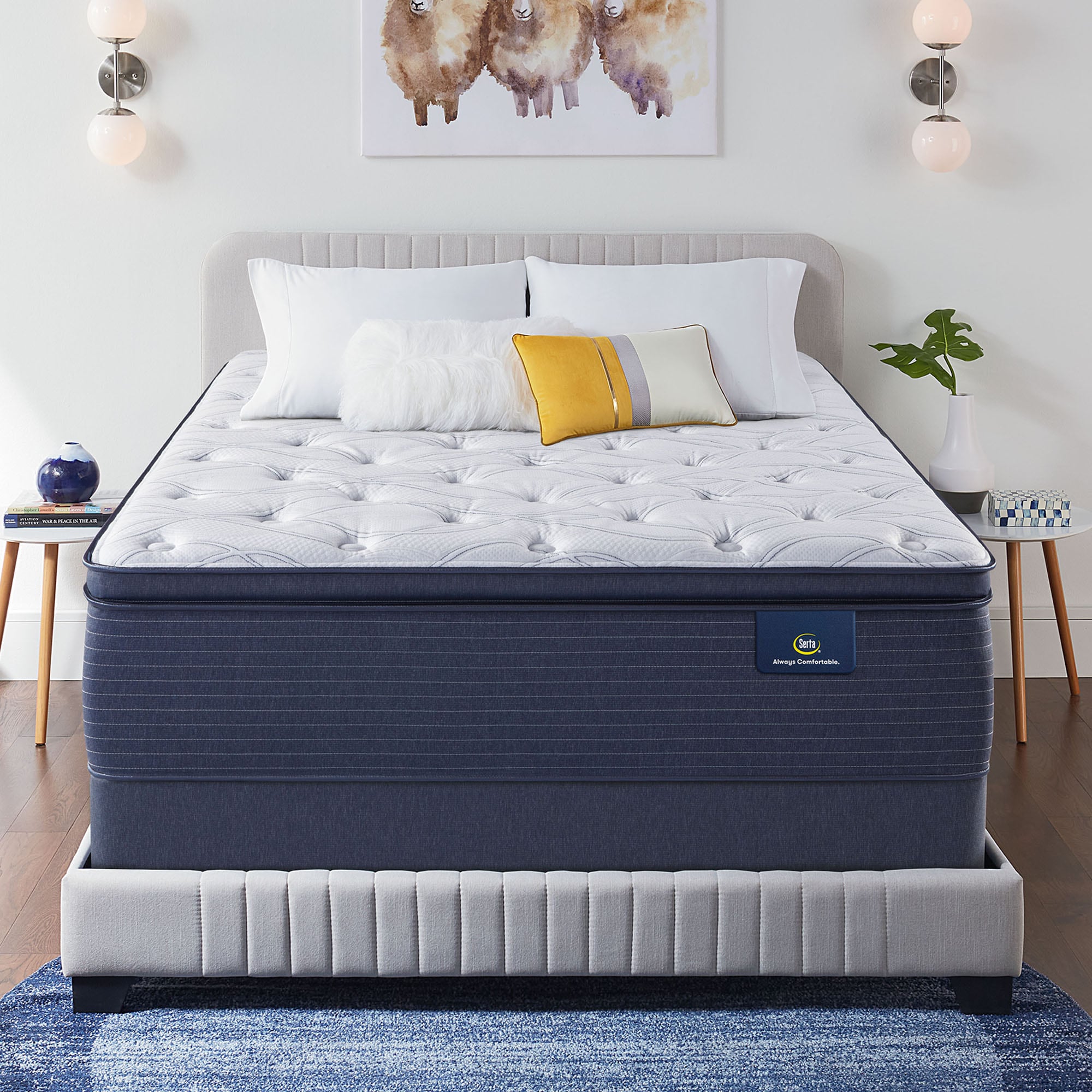 Serta Clarks 15-in Soft Queen Pillow Top Mattress in the Mattresses department at Lowes.com