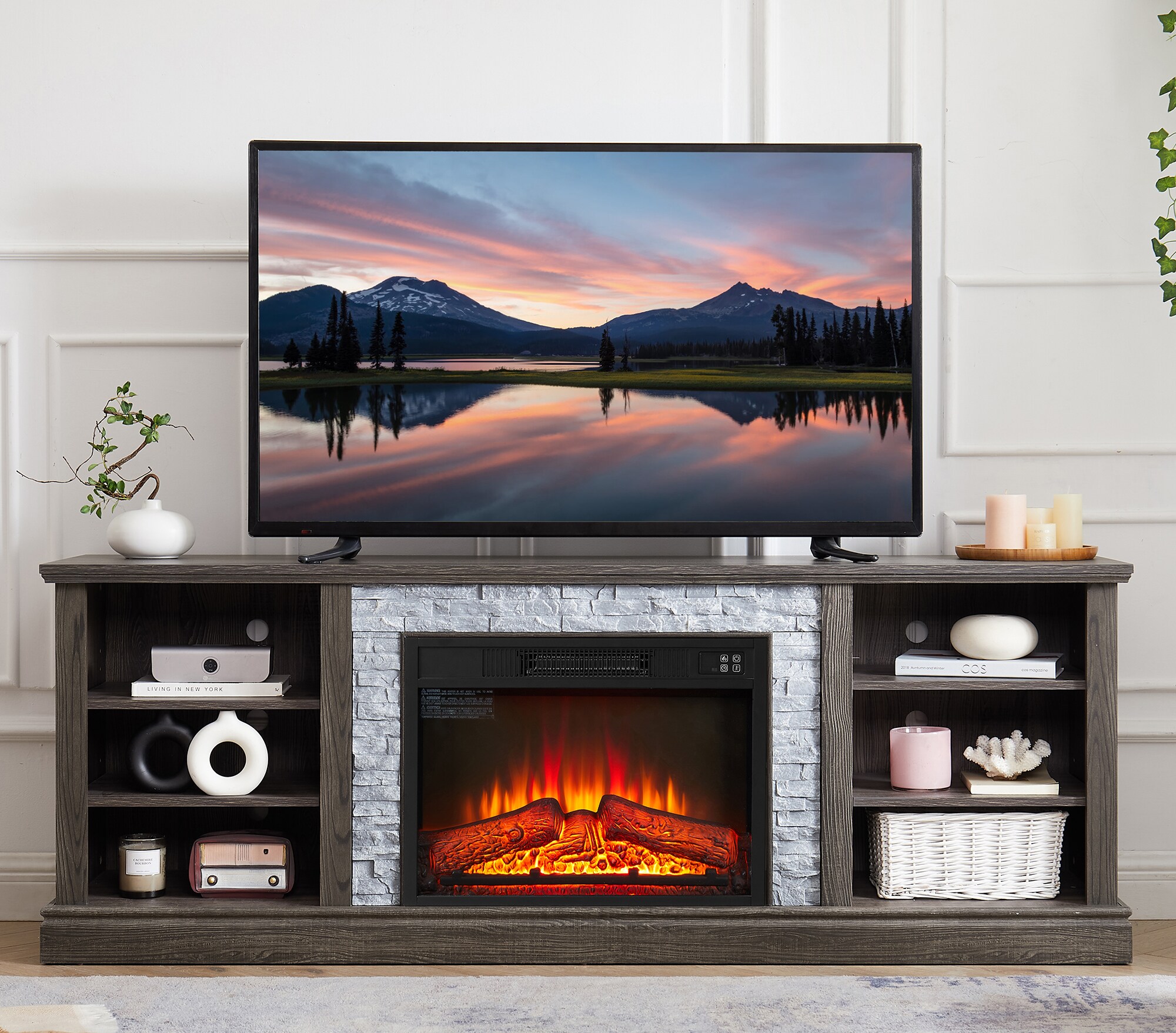 SINOFURN SYC160009GY Electric-Fireplaces - View #3