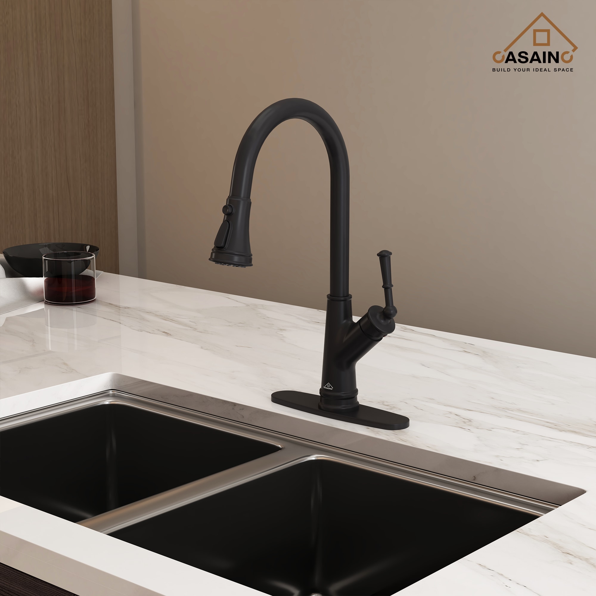 CASAINC RB0762-WE Kitchen-Faucets - View #2