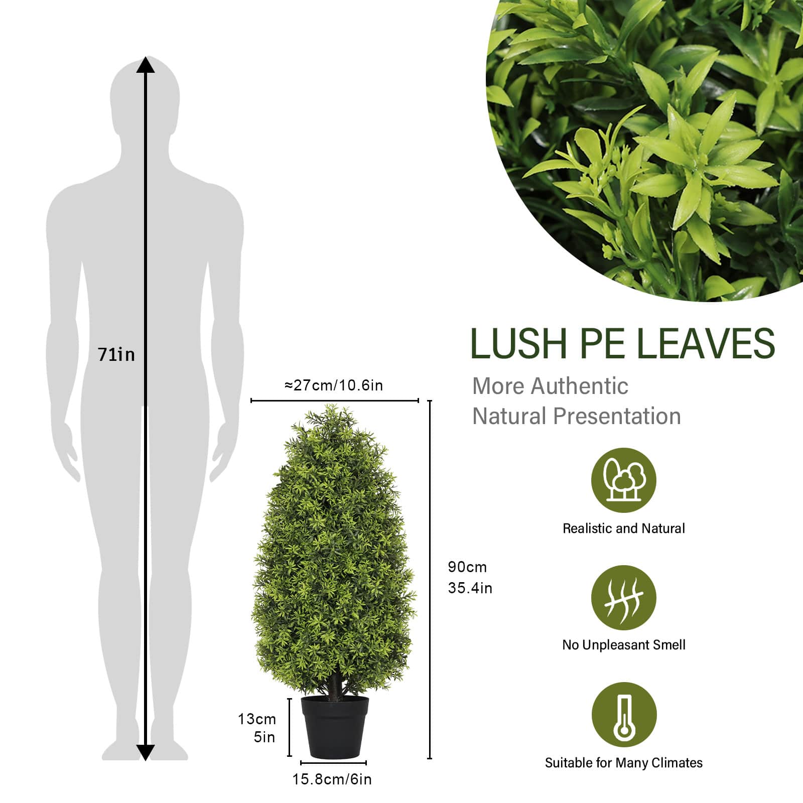 Vynxaria LEXY1292-DJZW-RZS042 Artificial-Plants-Trees - View #8