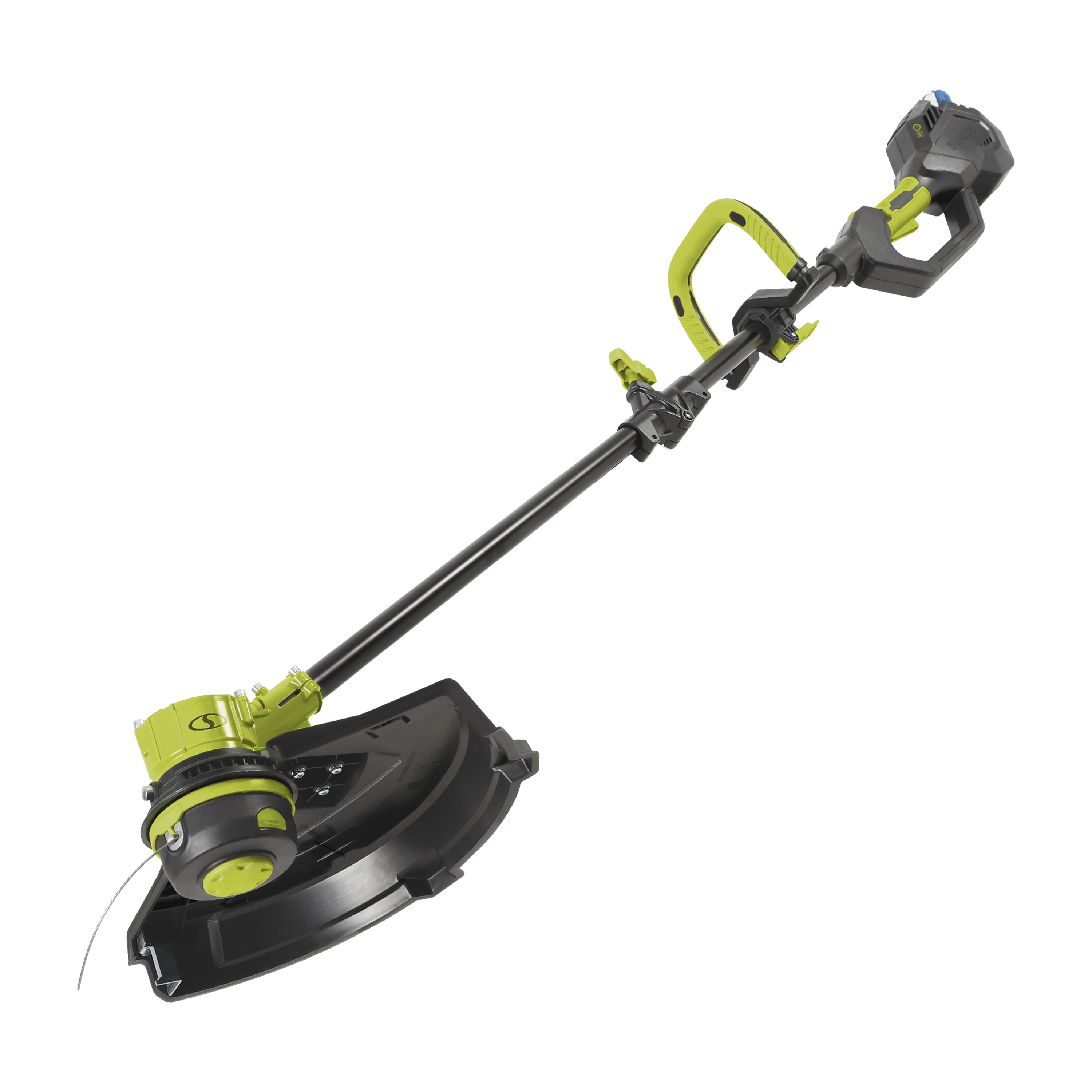 Sun Joe 24-volt 14-in Straight Battery String Trimmer with Edger Conversion  Capable Ah (Battery and Charger Included) in the String Trimmers  department at