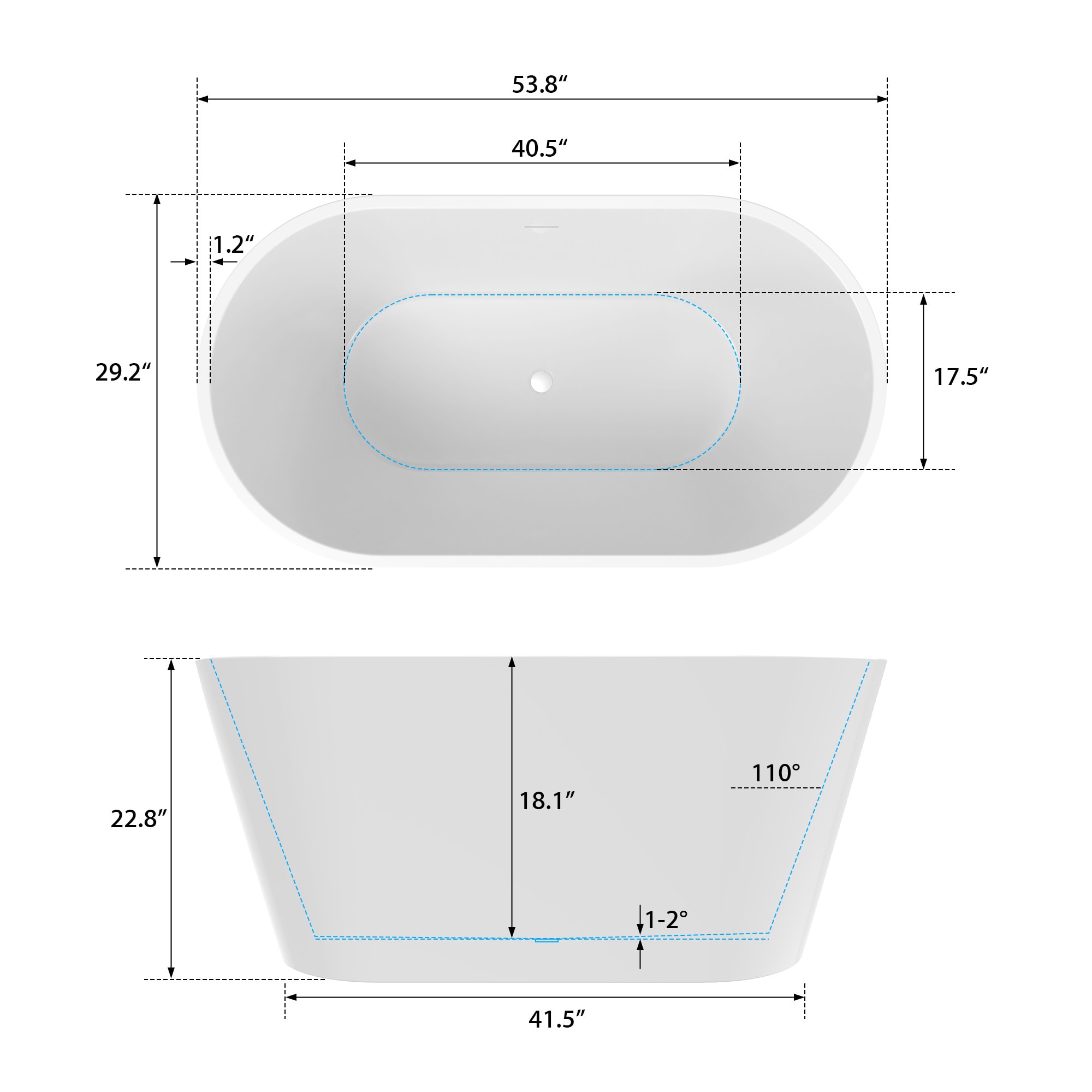 Vanity Art VA6815-NXSW-TG bathtubs - View #10